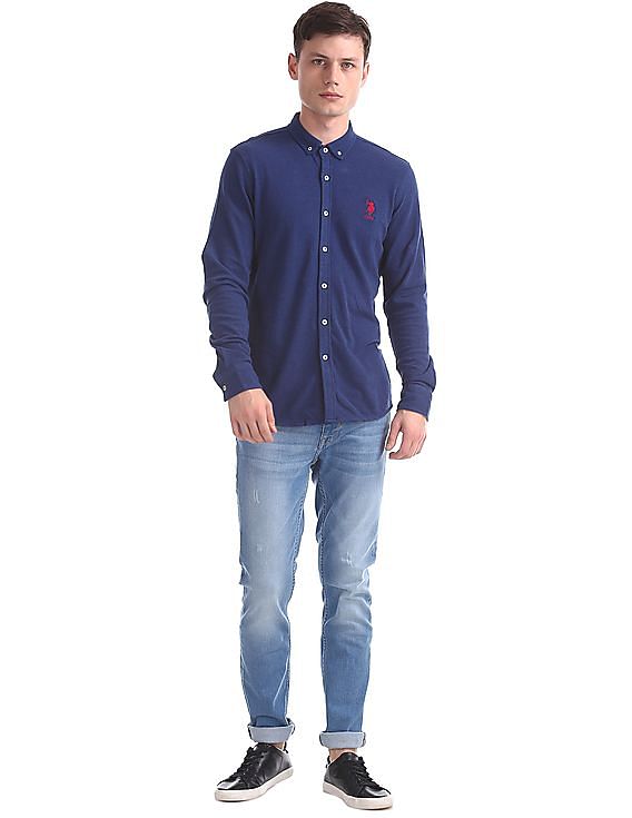 U.S. Polo Assn. Regular Fit Pique Knit Shirt