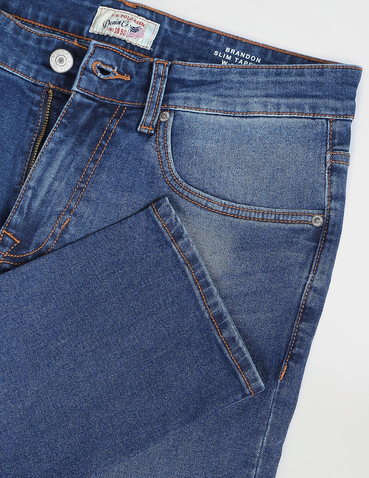 U.S. Polo Assn. Denim Co. Brandon Slim Tapered Fit Blue Jeans