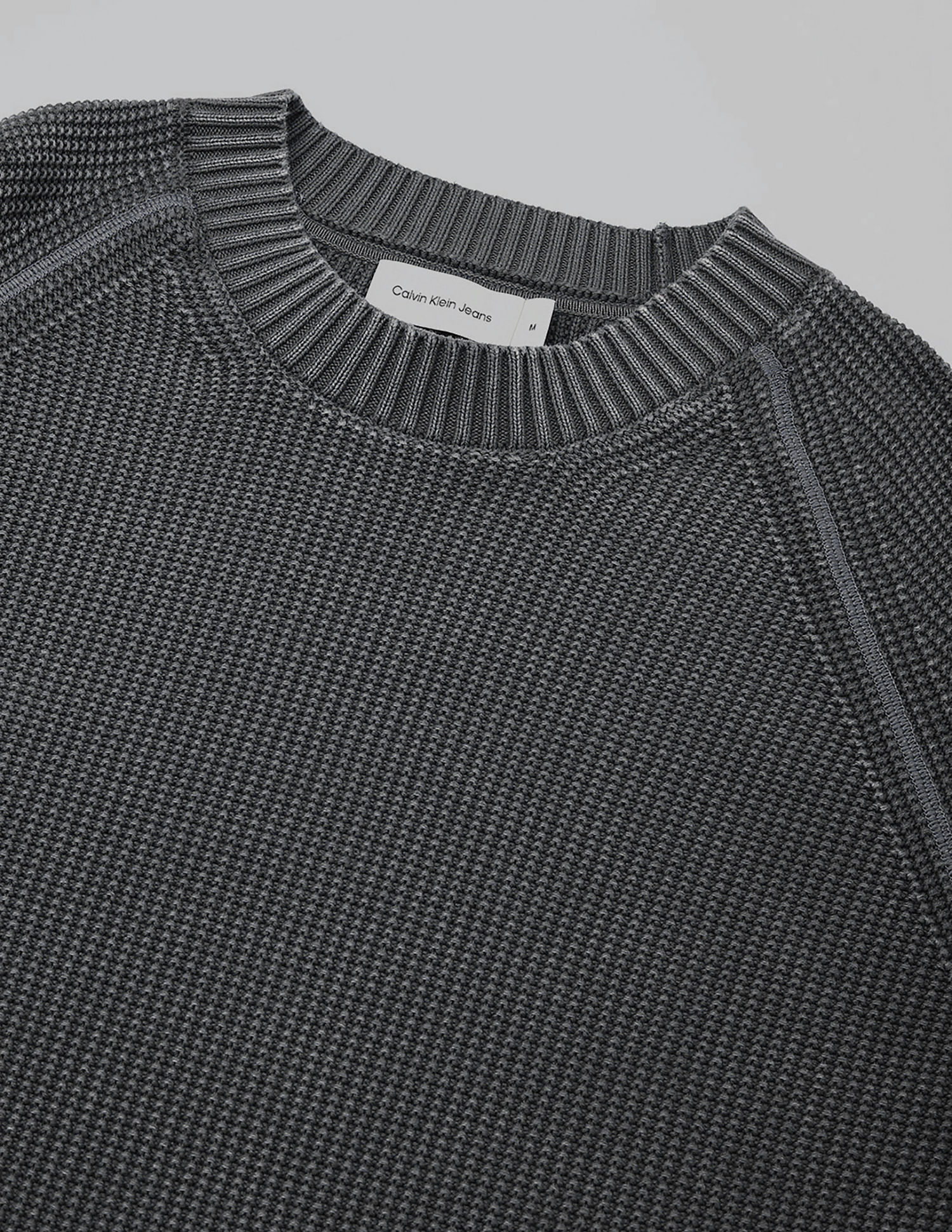 Calvin Klein Jeans Solid Relaxed-Fit Cotton Sweater