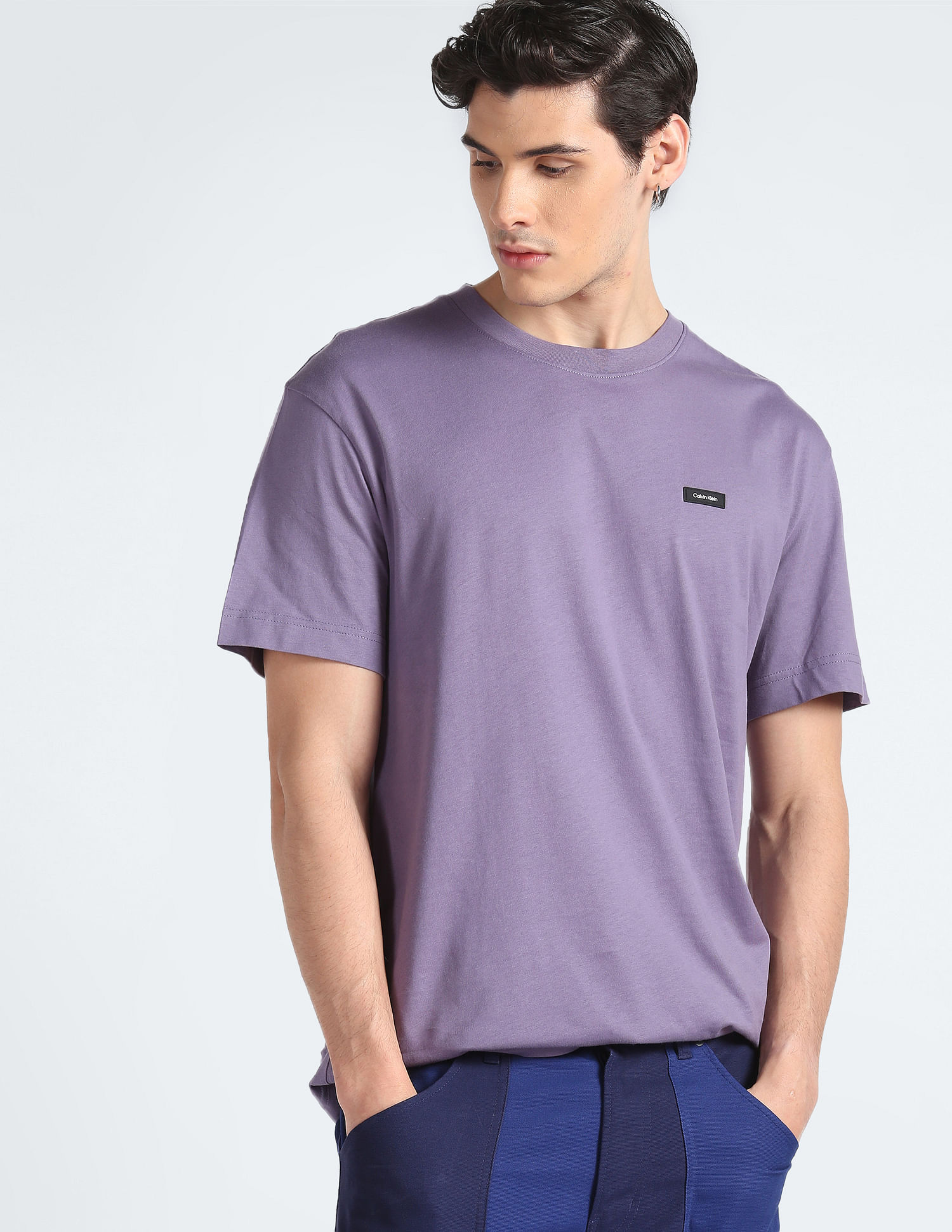 Calvin Klein Recycled Cotton Solid T-Shirt