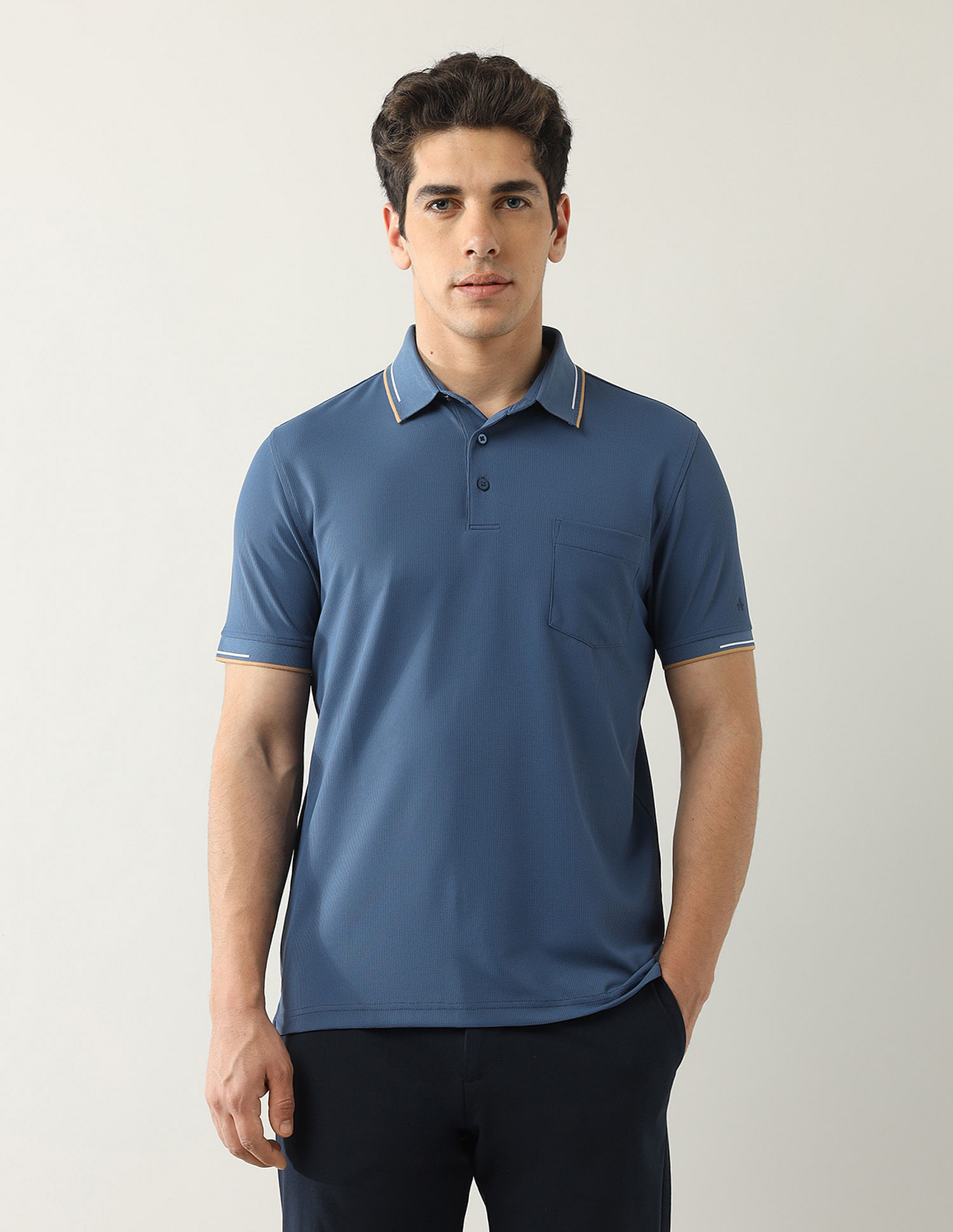 Arrow Textured Regular Fit Polo Shirt