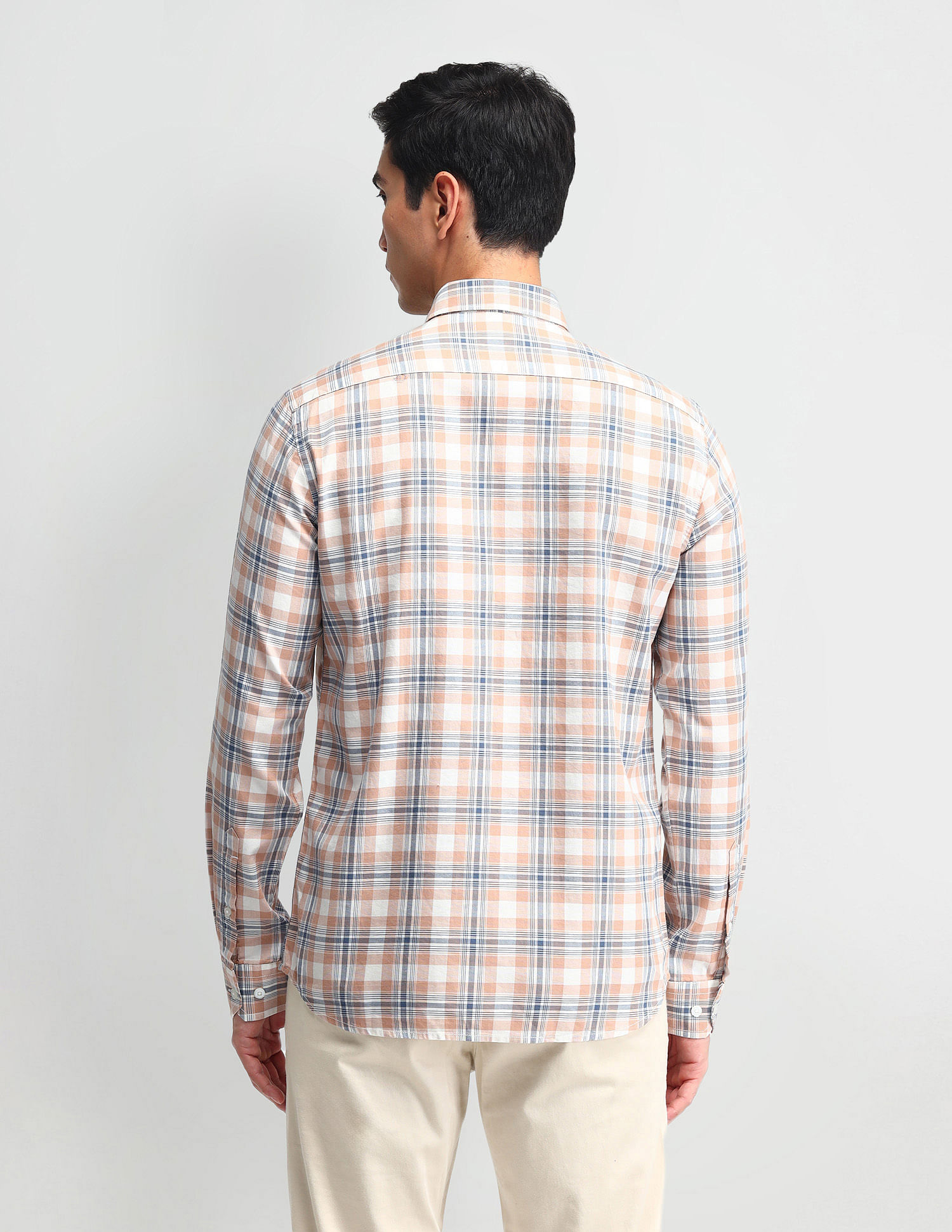Arrow Sport Tartan Checked Slim Fit Shirt