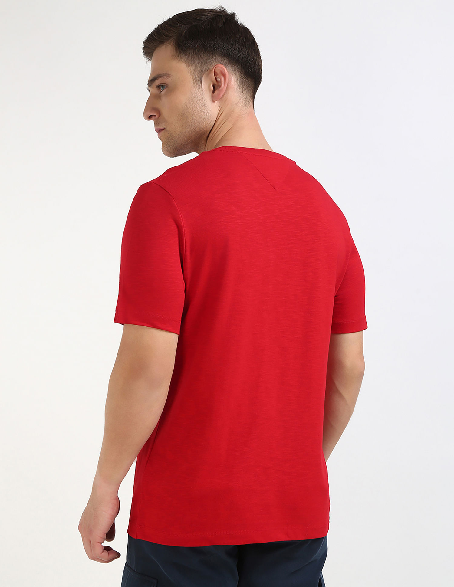 Tommy Hilfiger Solid Regular-Fit Cotton T-Shirt