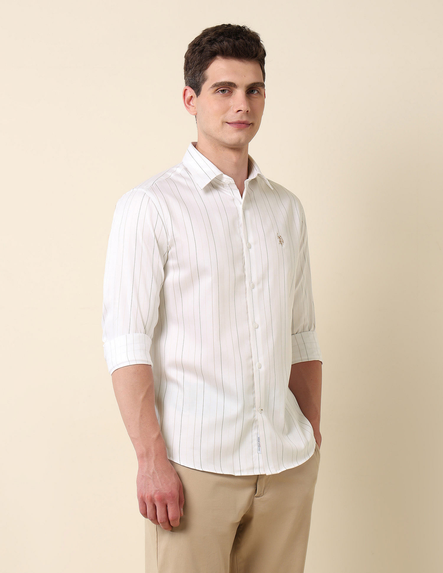 U.S. Polo Assn. Vertical Striped Pure Cotton Shirt