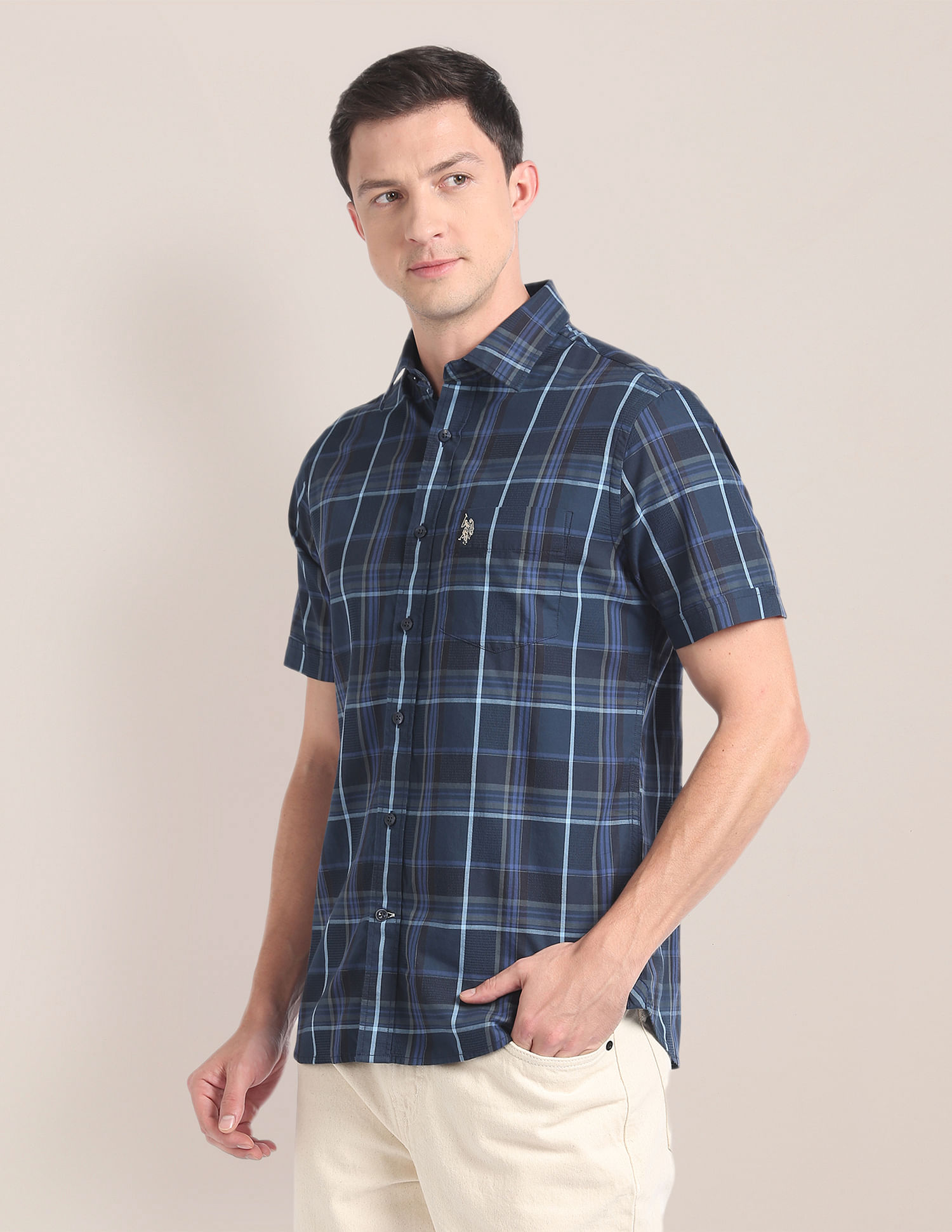 U.S. Polo Assn. Premium Cotton Plaid Shirt