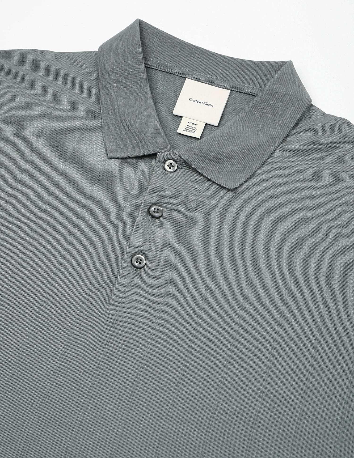 Calvin Klein Jeans Striped Regular-Fit Polyester Polo T-Shirt