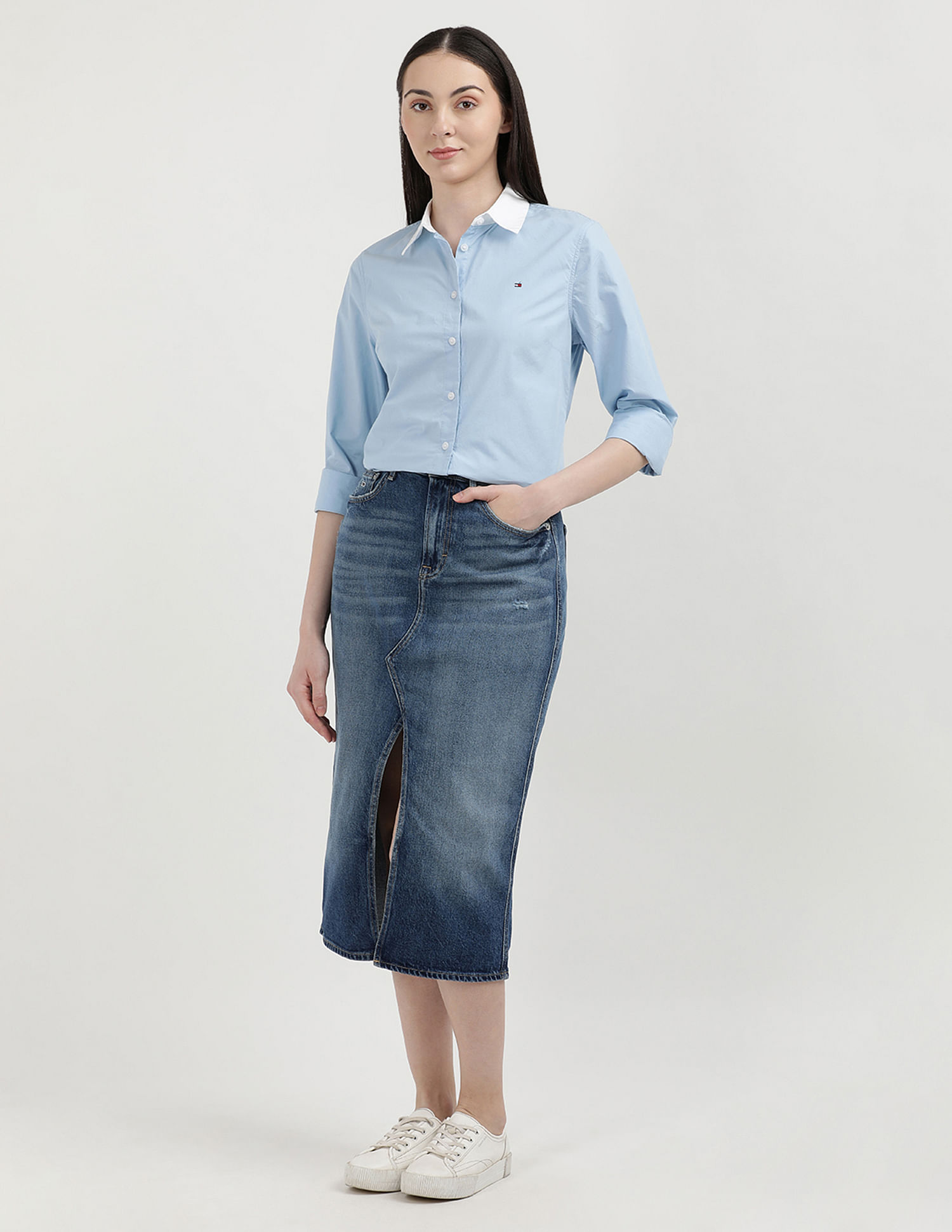 Tommy Hilfiger Poplin Solid Regular Shirt