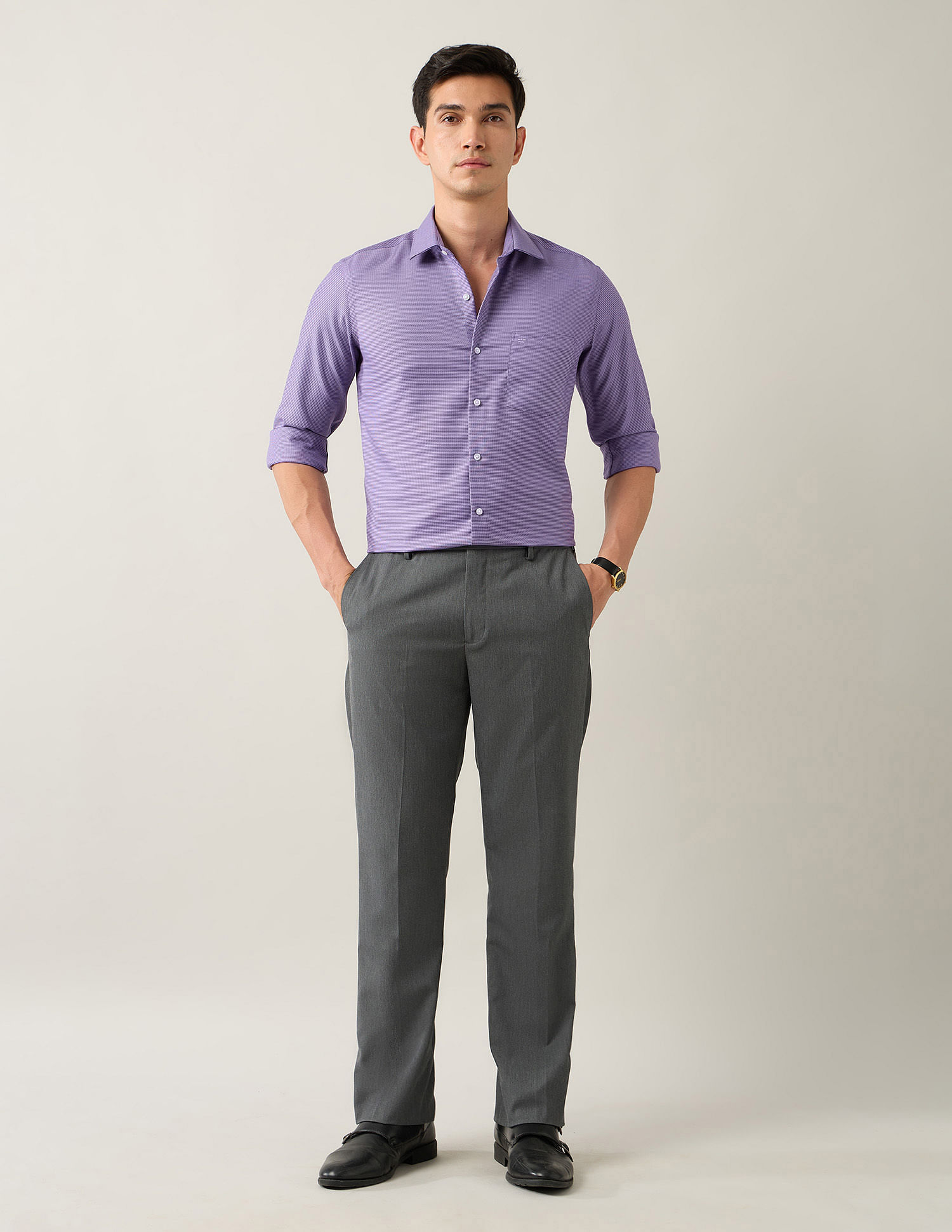Arrow Manhattan Slim Fit Autopress Shirt