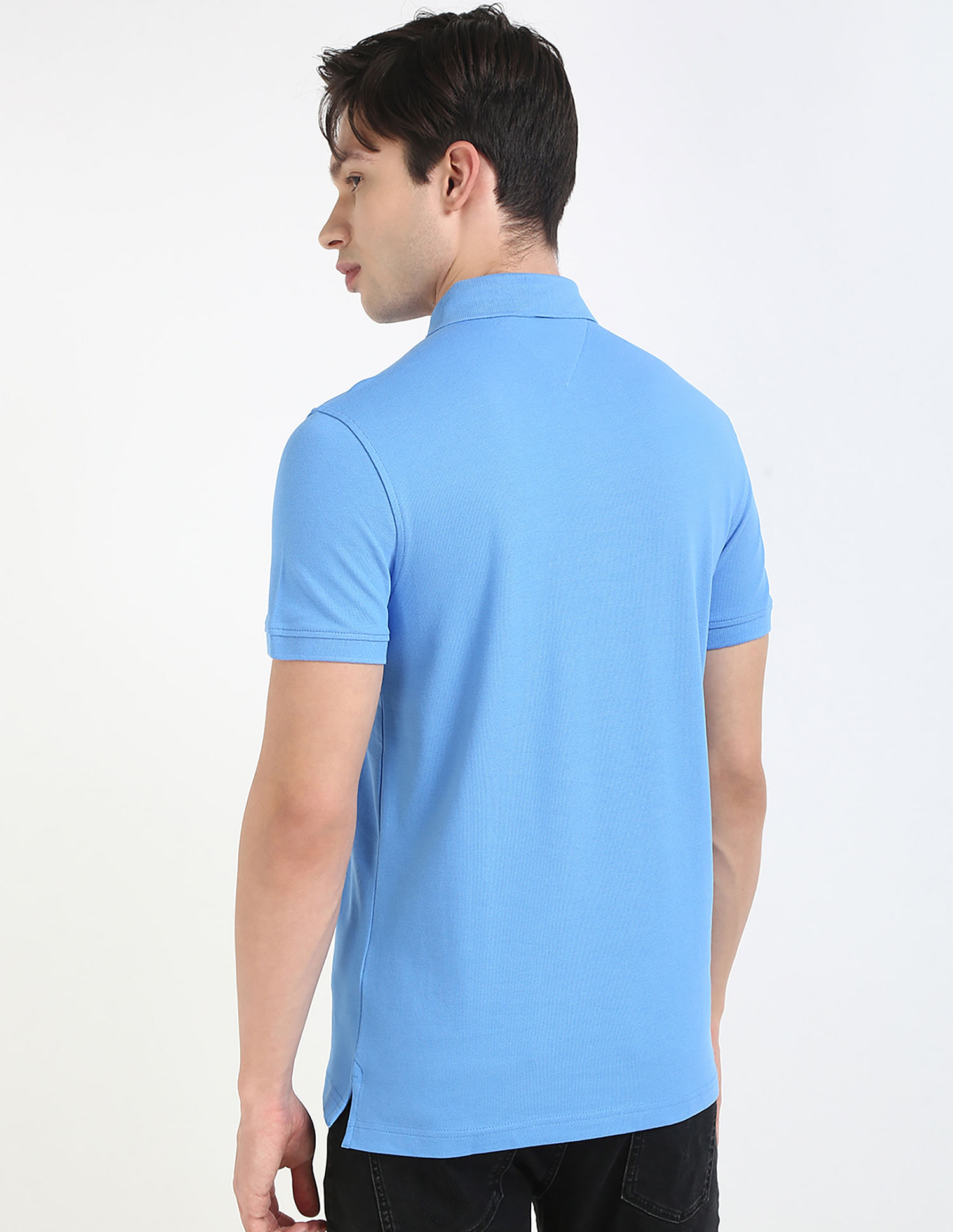 Tommy Hilfiger Solid Slim-Fit Cotton Polo Shirt