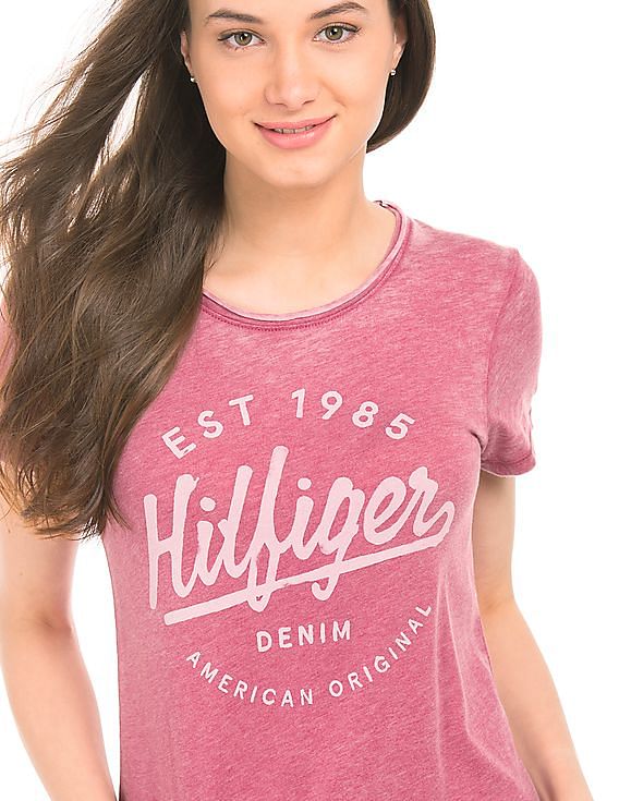 Tommy Hilfiger Denim Washed Printed T-Shirt