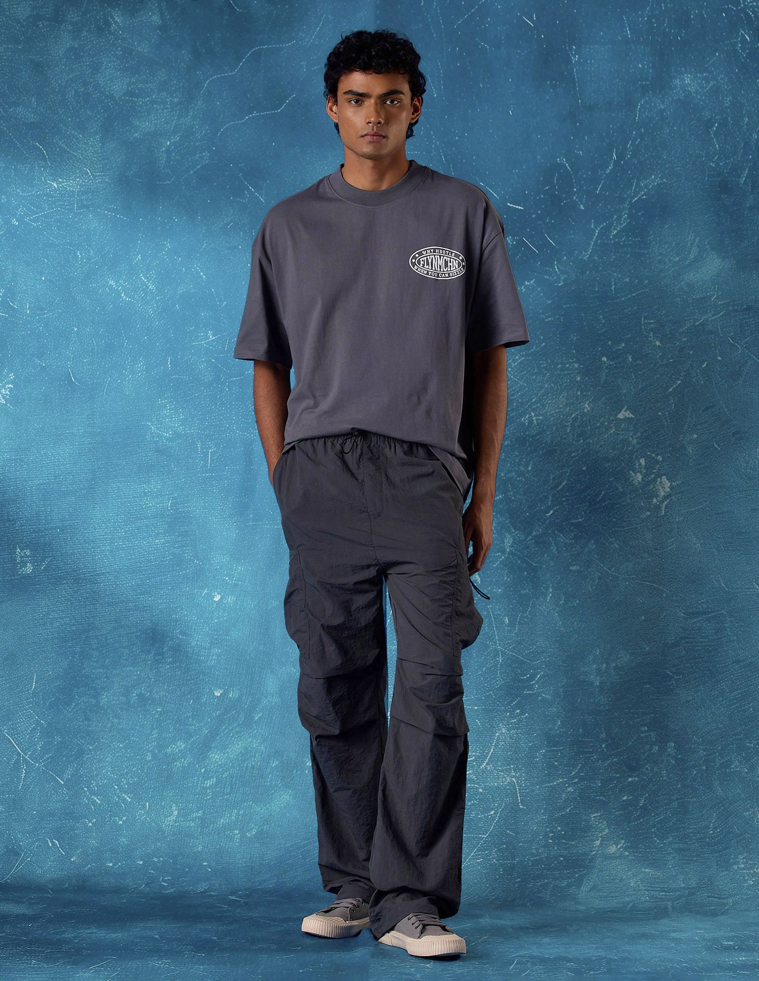 Flying Machine Relaxed Fit Twill Cargo Pants
