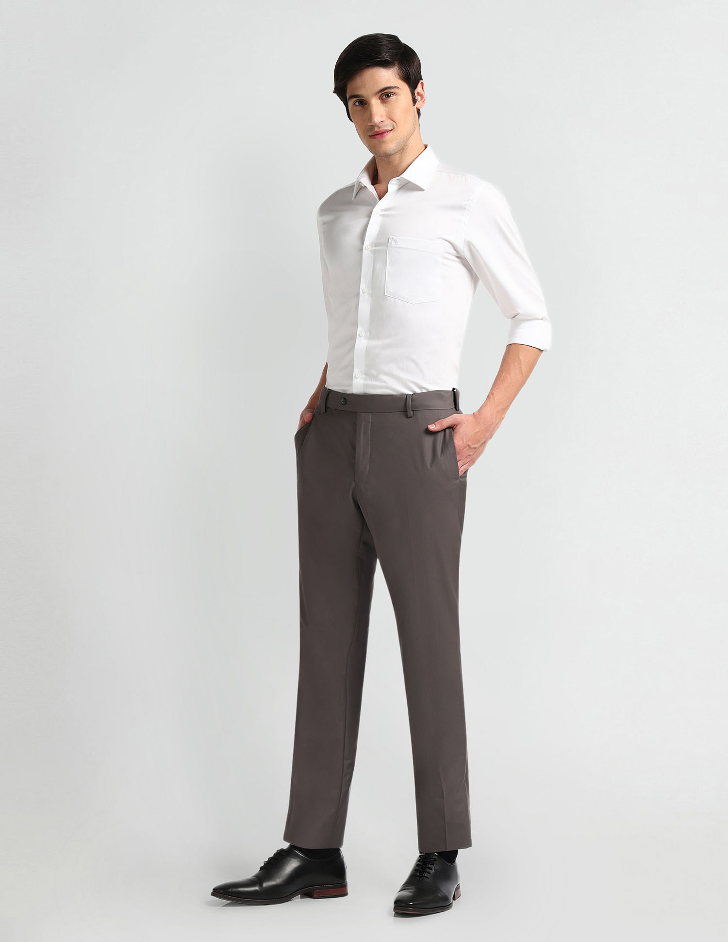 Arrow Slim Fit Autoflex Trousers