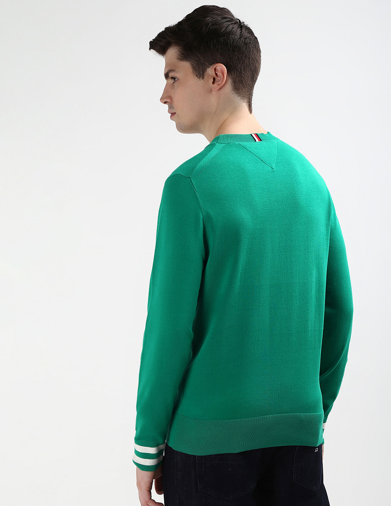 Tommy Hilfiger Embroidered Monotype Cotton Sweater