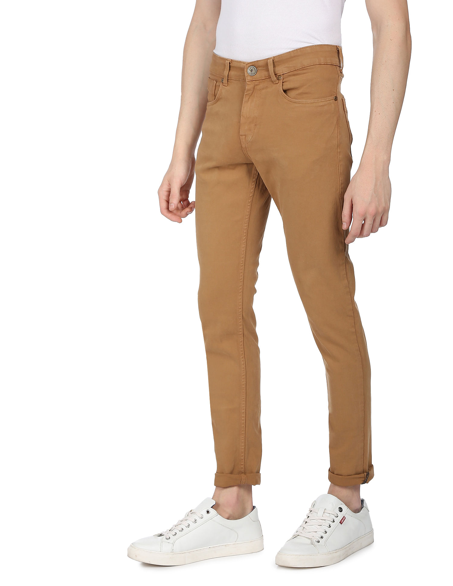 US Polo Assn Brown Brandon Slim Tapered Fit Mid Waist Jeans Brown 28 in  Hyderabad at best price by US Polo Assn  Justdial