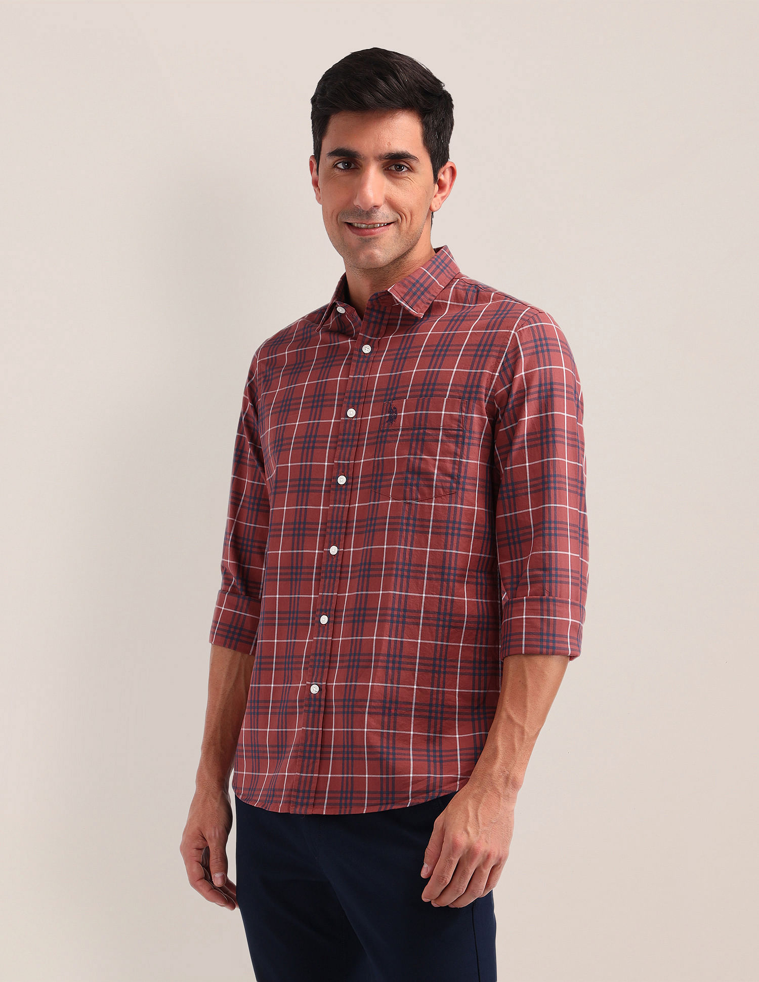 U.S. Polo Assn. Plaid Checked Twill Shirt