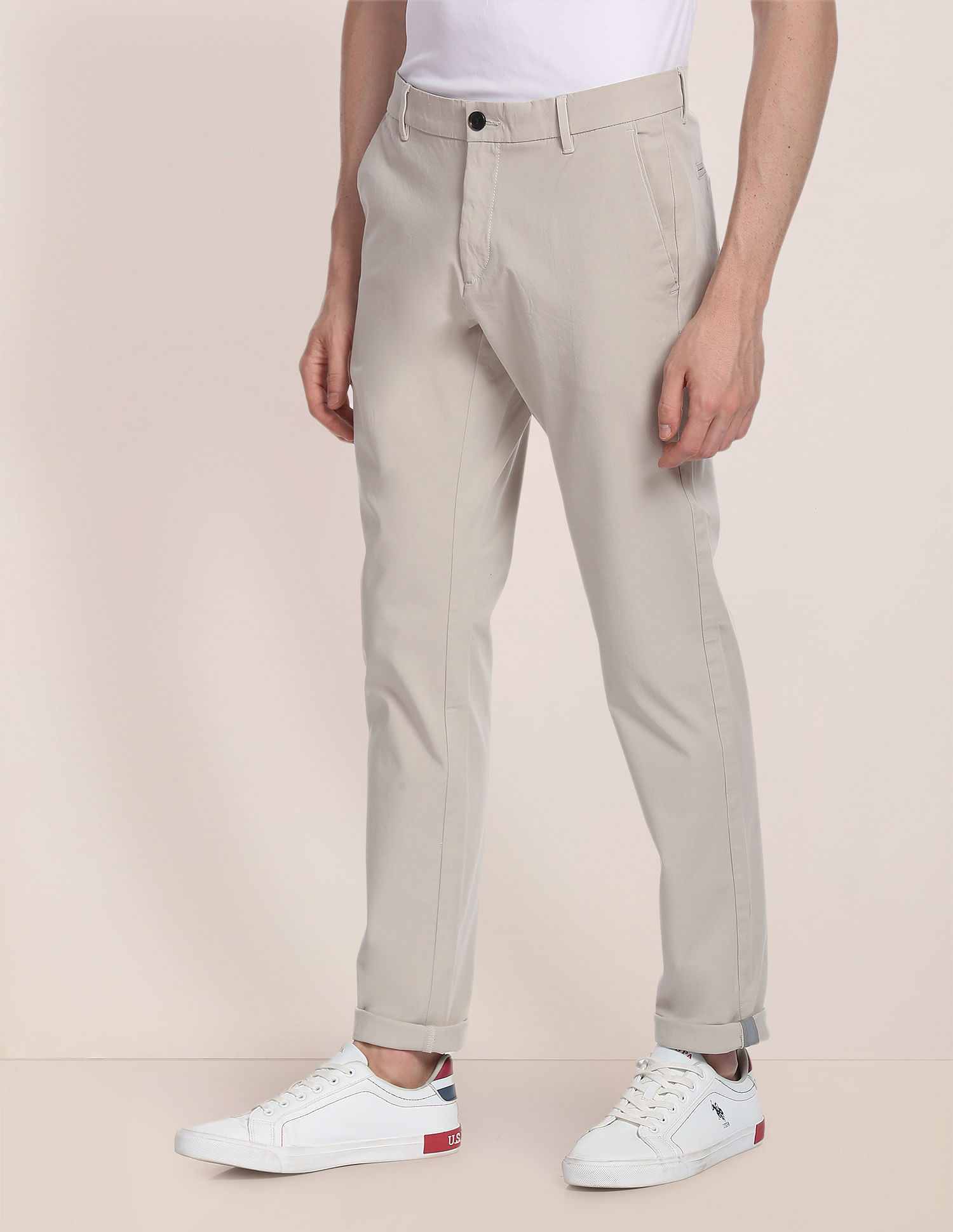 Featherweight Twill Tennis Flat-Front Pants