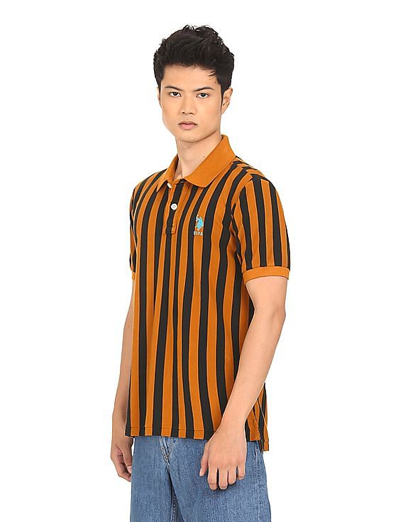 U.S. Polo Assn. Pique Striped Polo Shirt