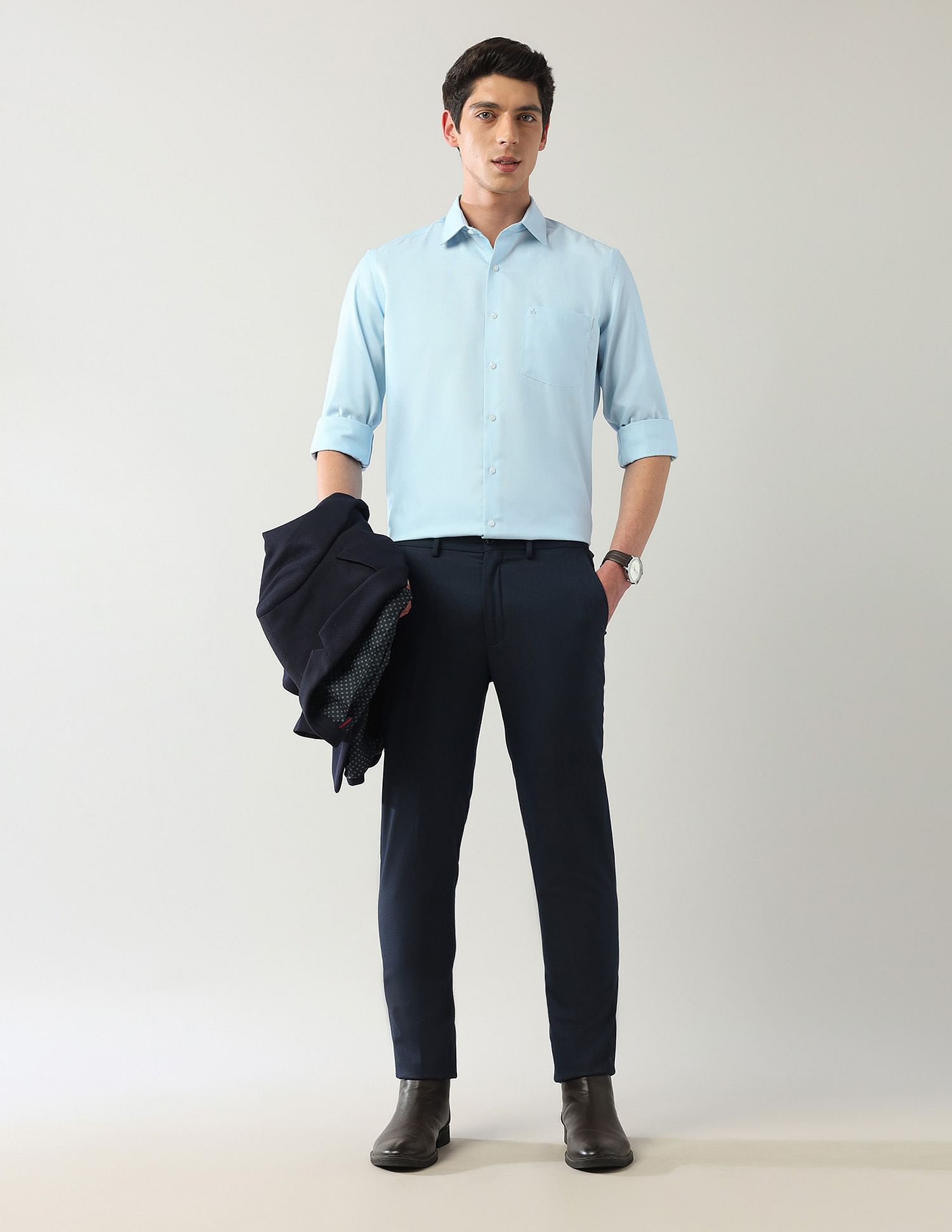 Arrow Manhattan Slim Fit Autopress Shirts