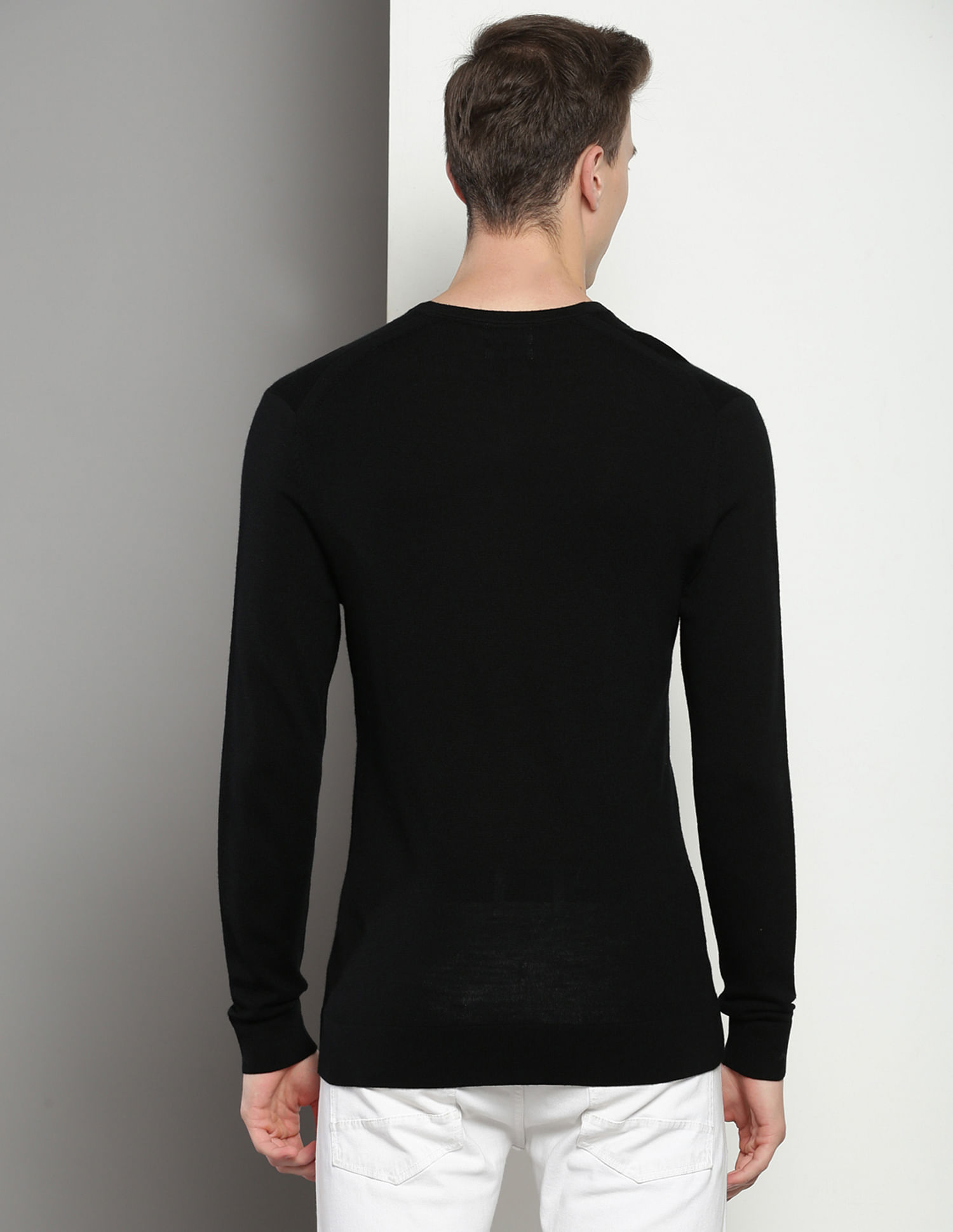 Calvin Klein V-Neck Solid Sweater