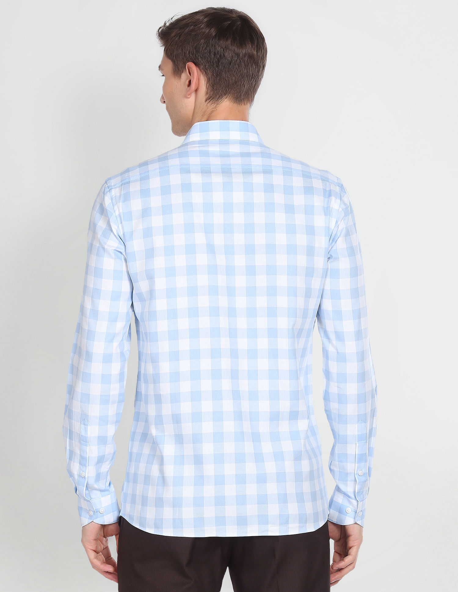 Arrow Buffalo Check Cotton Formal Shirt