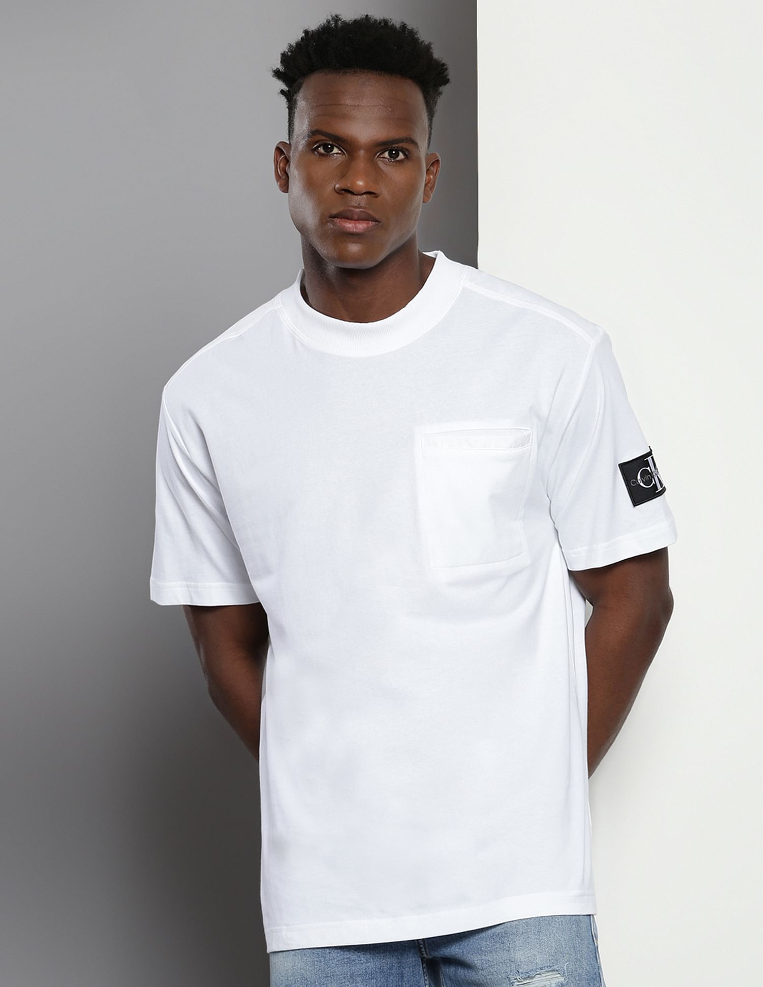 Calvin Klein Mix Media Relaxed T-Shirt