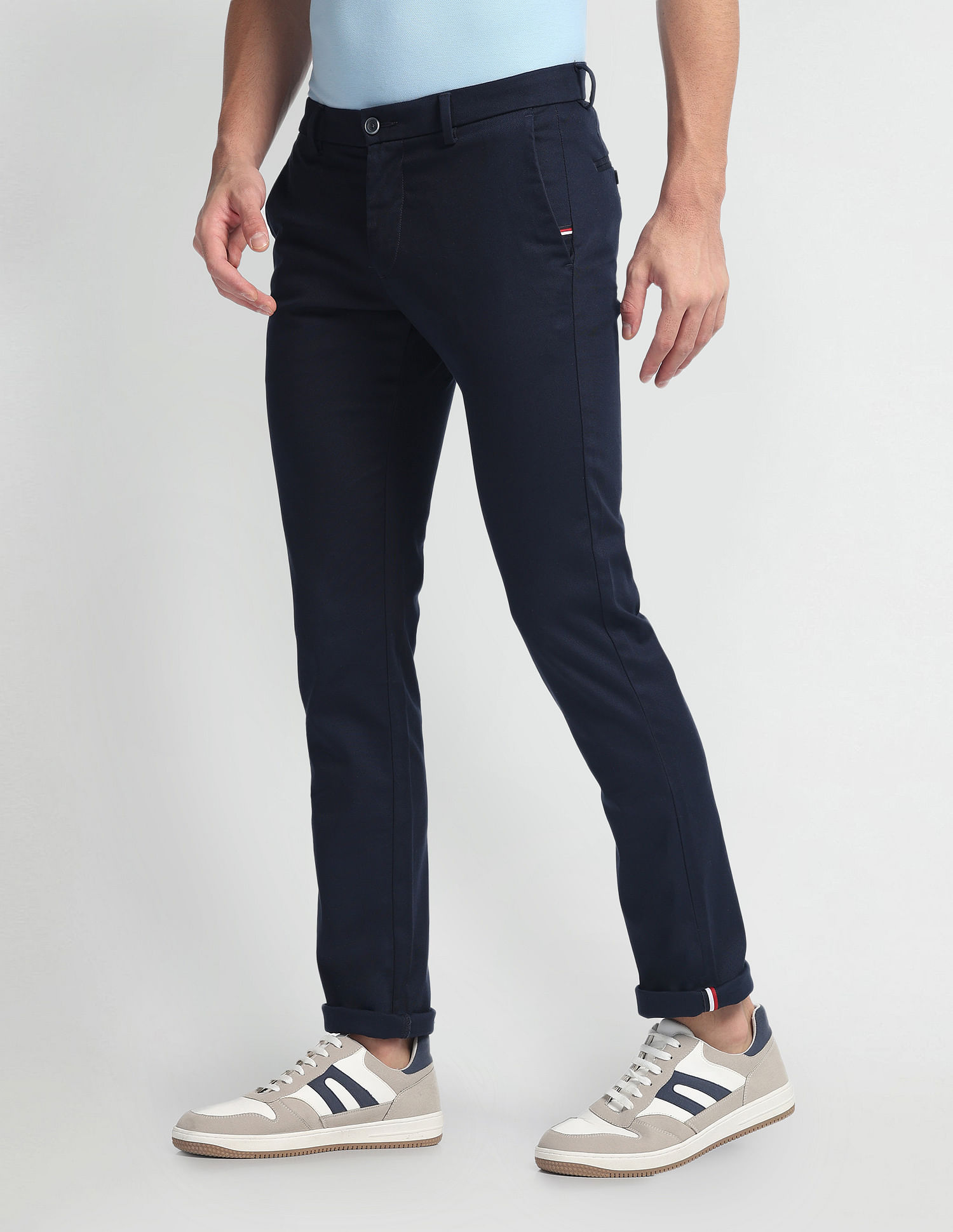 Arrow Sports Autoflex Slim Fit Dobby Trousers