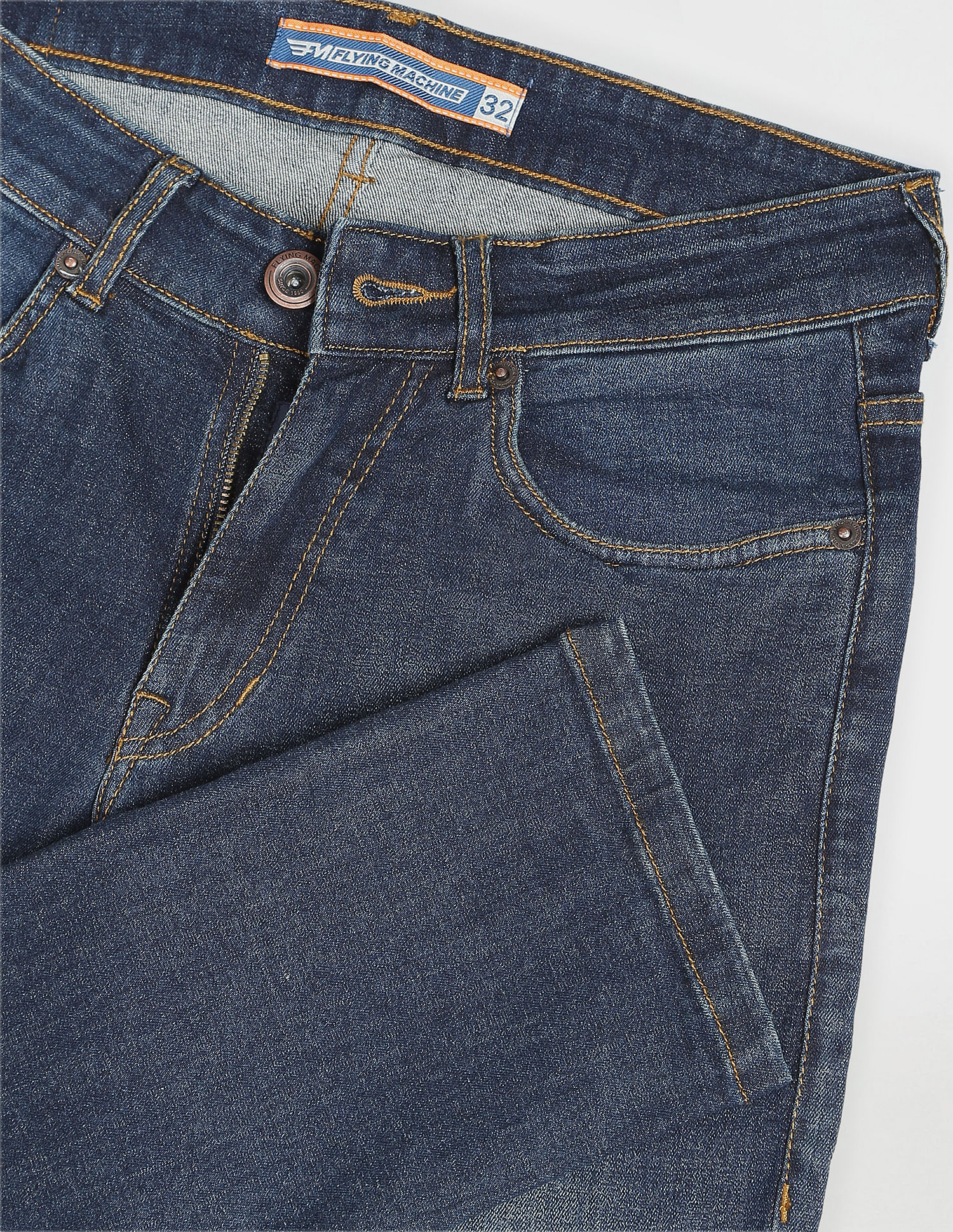 Flying Machine Stone Wash Jackson Super Skinny Fit Jeans