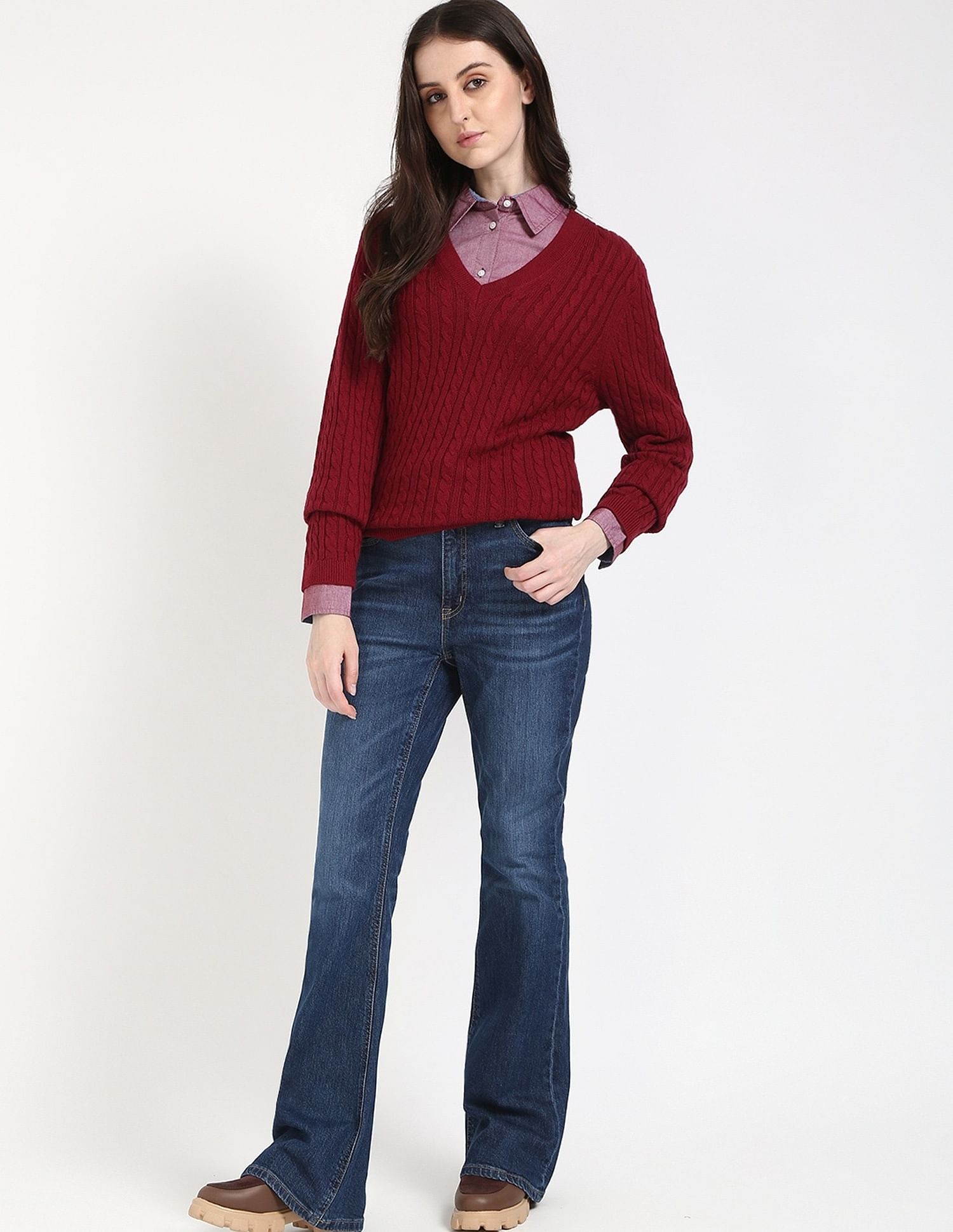 Tommy Hilfiger Regular-Fit Nylon V-Neck Sweater