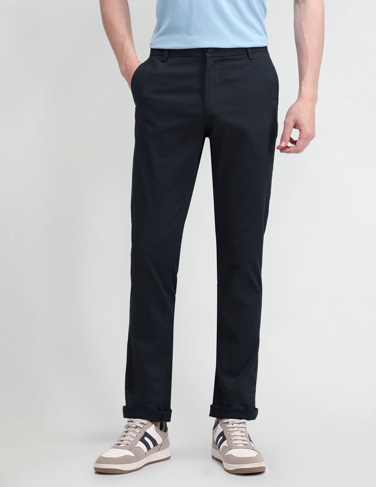Arrow Sport Slim Fit Satin Trousers