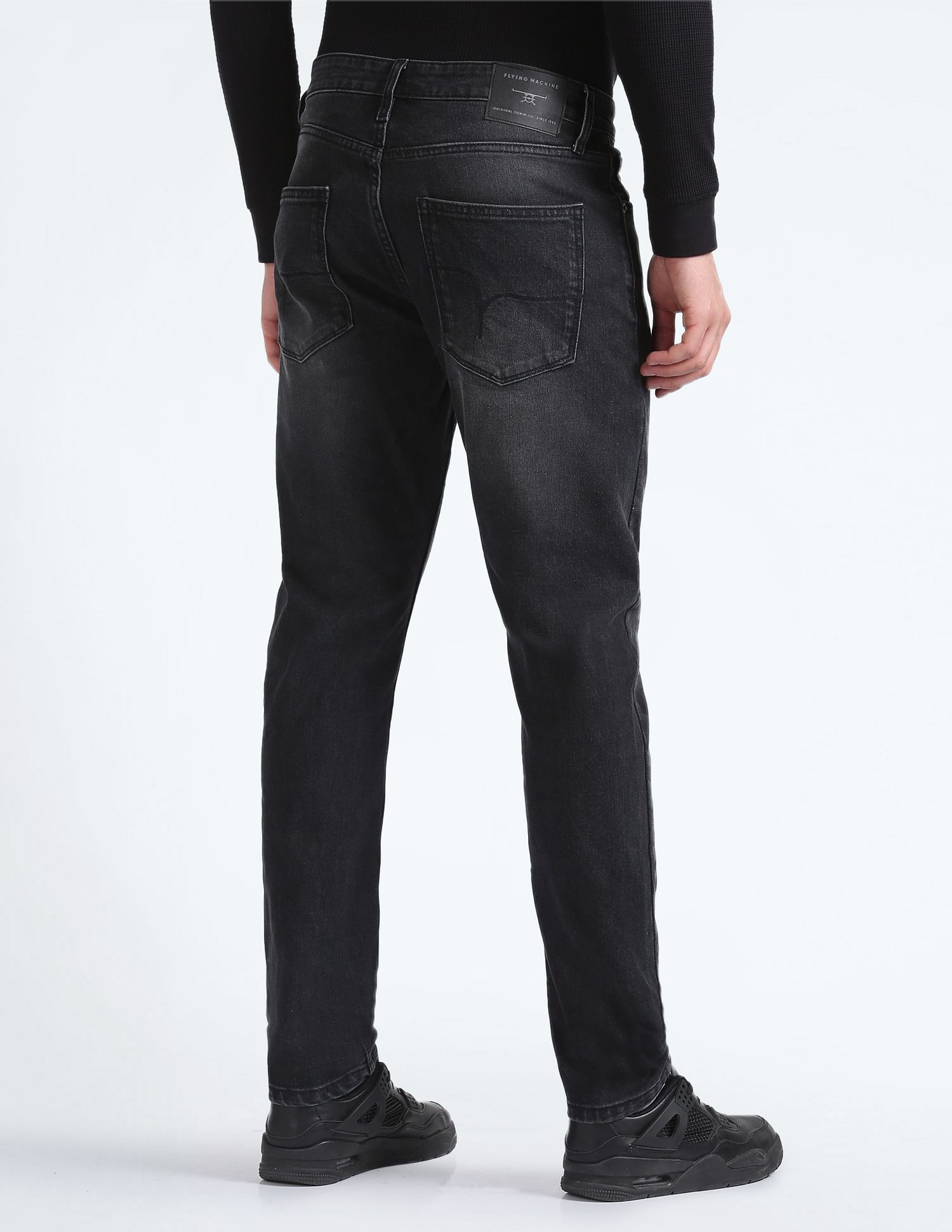 Flying Machine Slash Slim Tapered Stone Wash Jeans