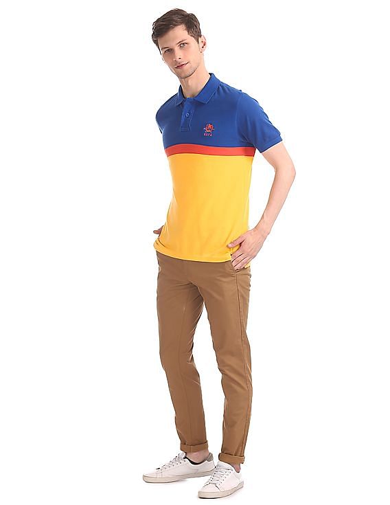 U.S. Polo Assn. Colour Block Pique Polo Shirt