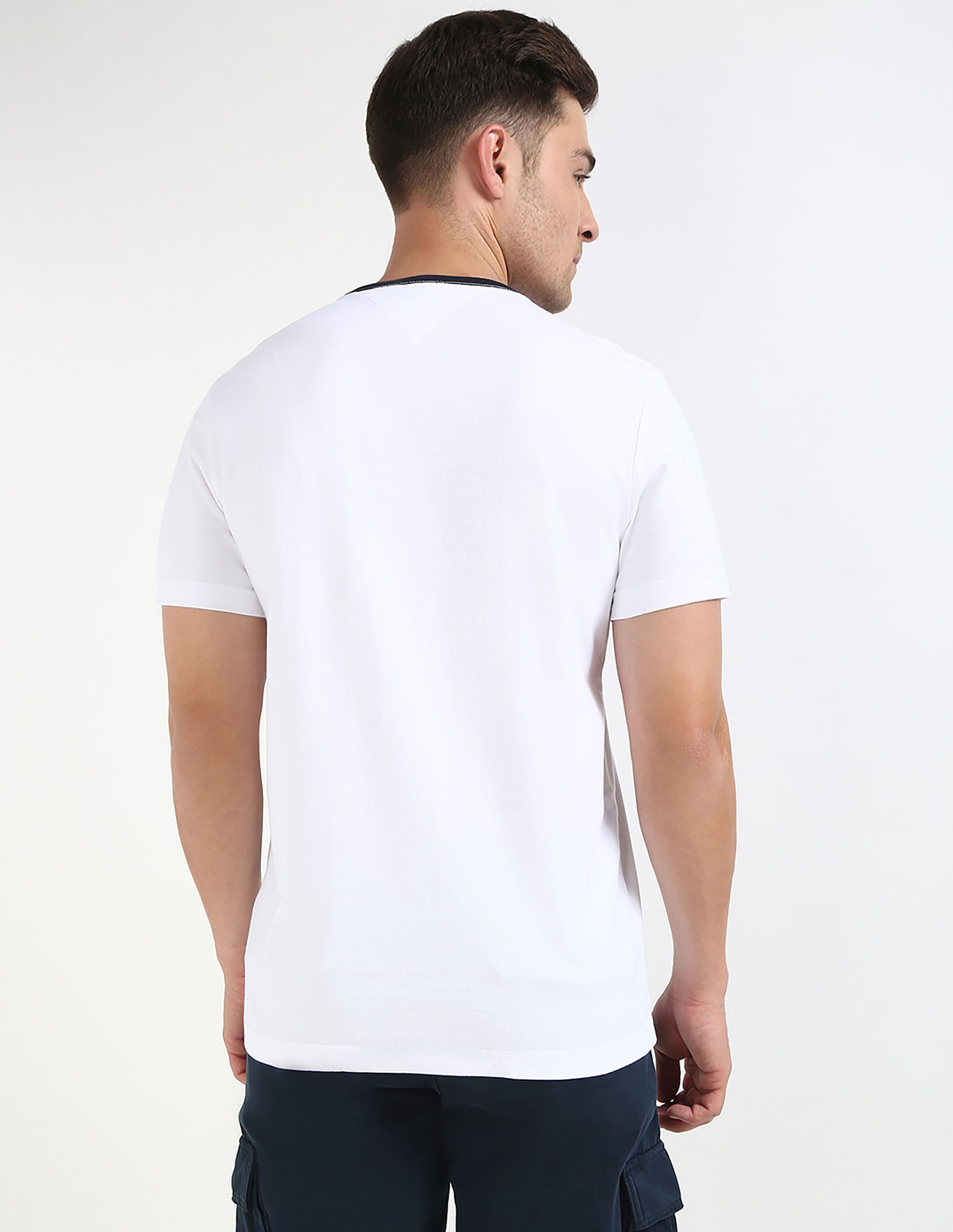 Tommy Hilfiger Embroidered Logo Regular-Fit Cotton T-Shirt