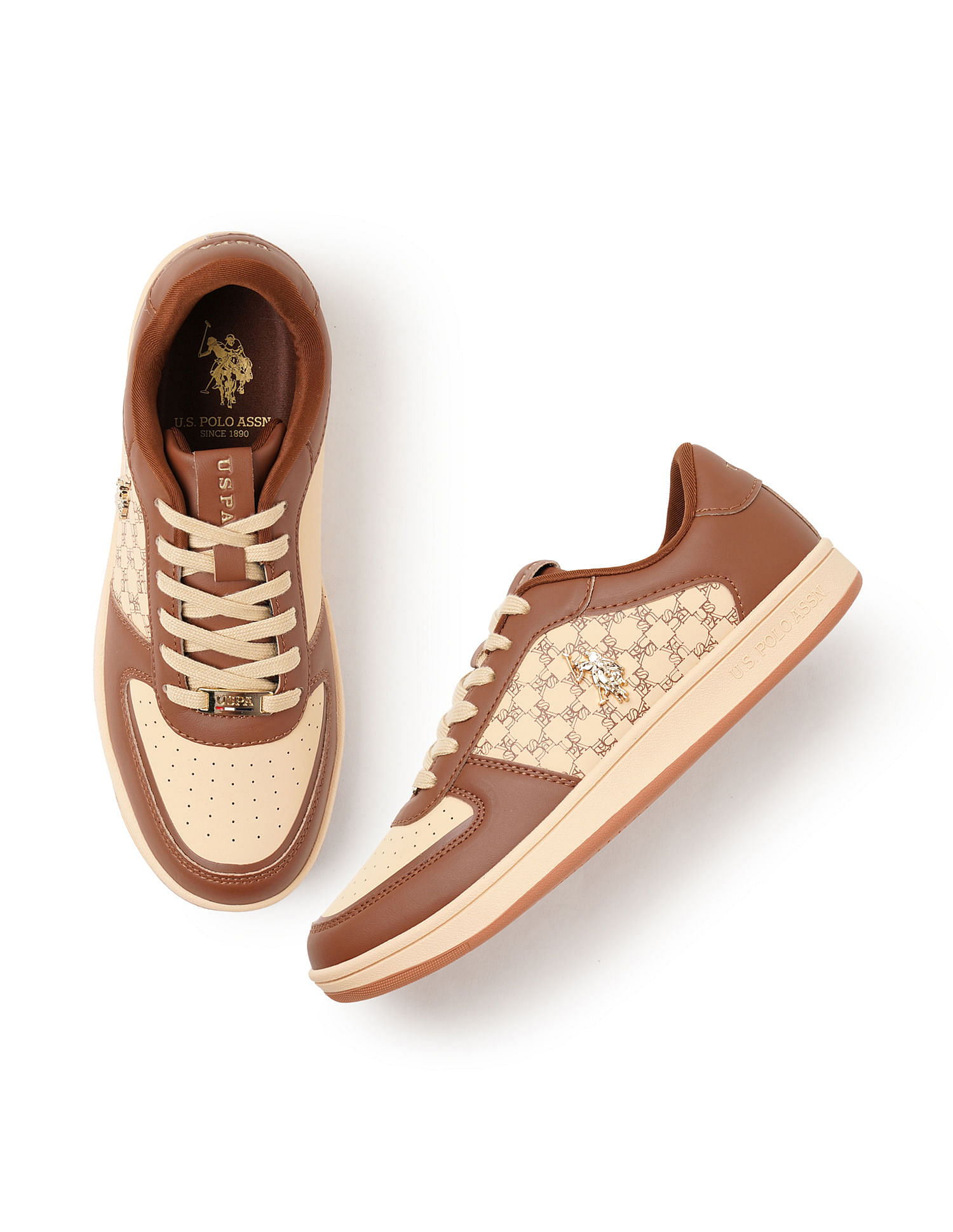 U.S. Polo Assn. Women Brand Print Ryna Sneakers