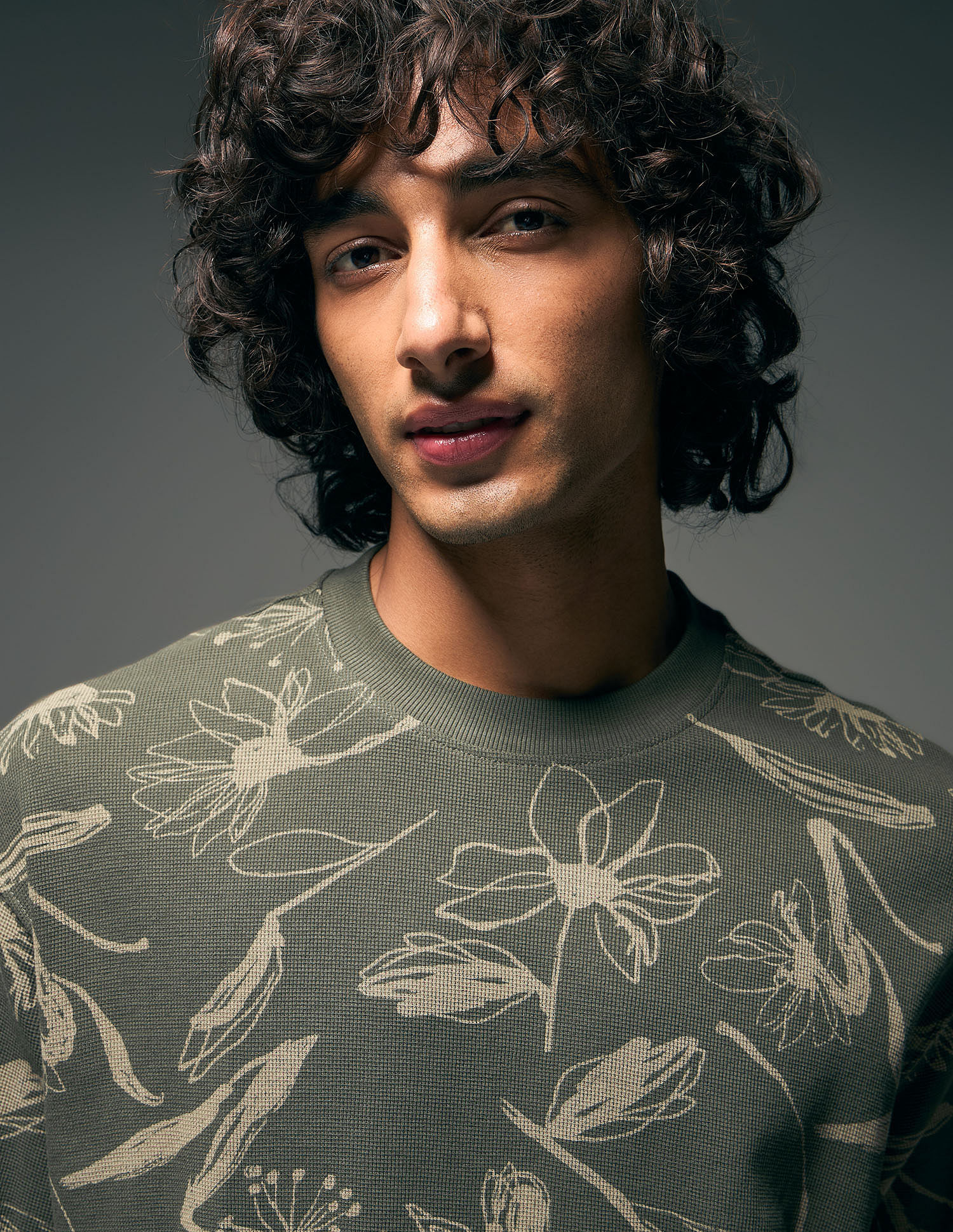 Flying Machine Floral Printed Relaxed Fit T-Shirt