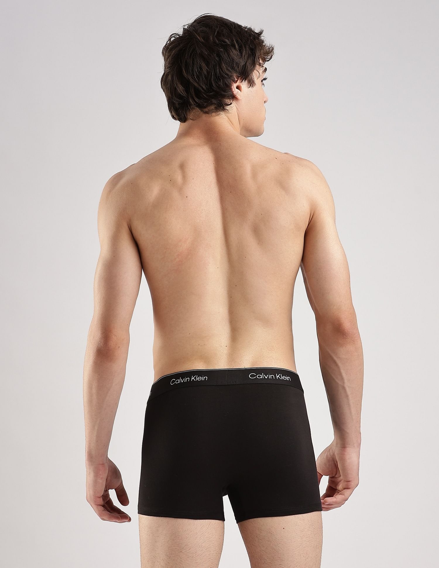 Calvin Klein Underwear Multi-Coloured Solid Low Rise Trunk - Pack Of 3