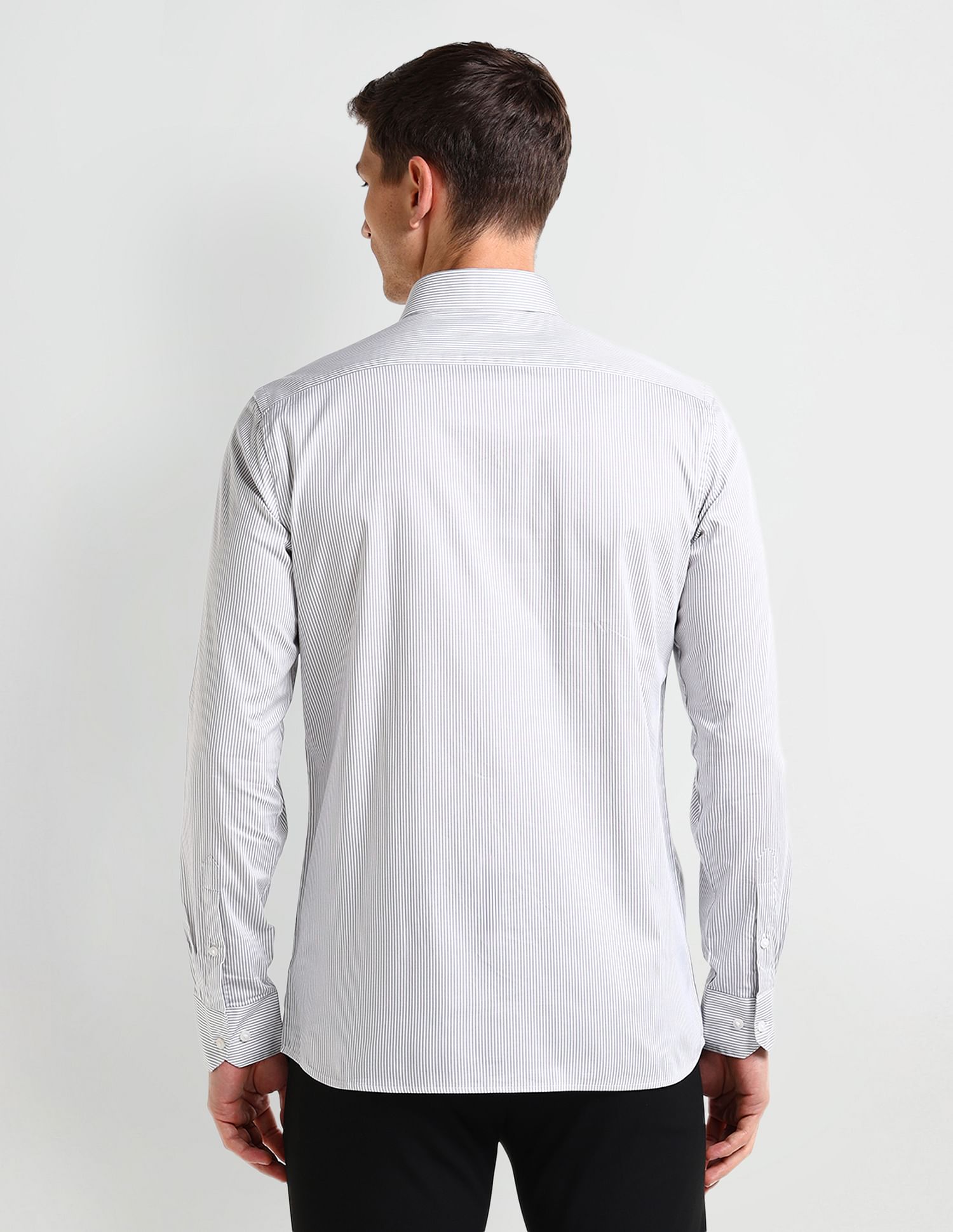 Arrow Vertical Striped Twill Shirt
