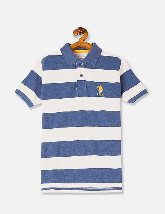 boys navy blue polo