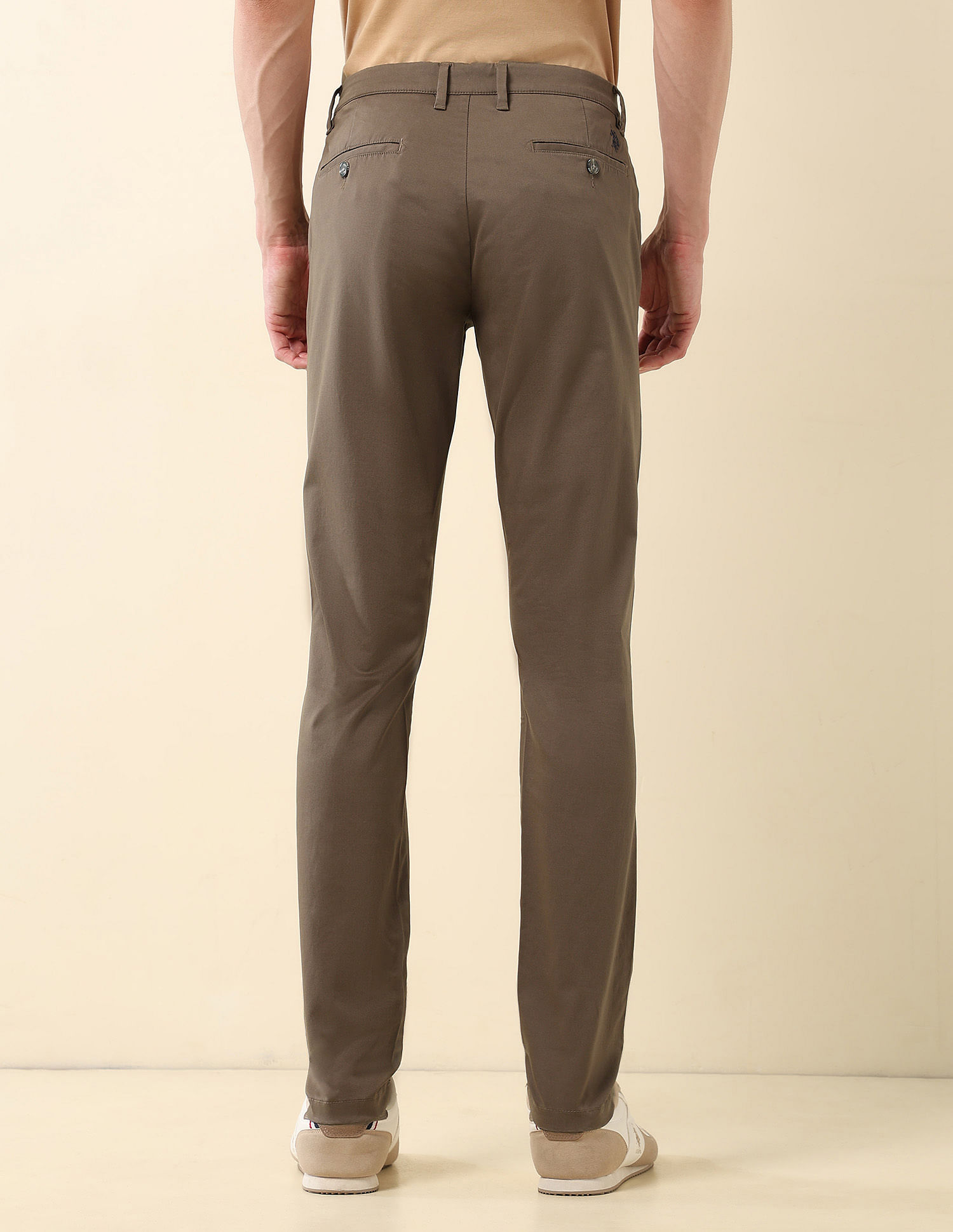 U.S. Polo Assn. Textured Austin Slim Fit Trousers