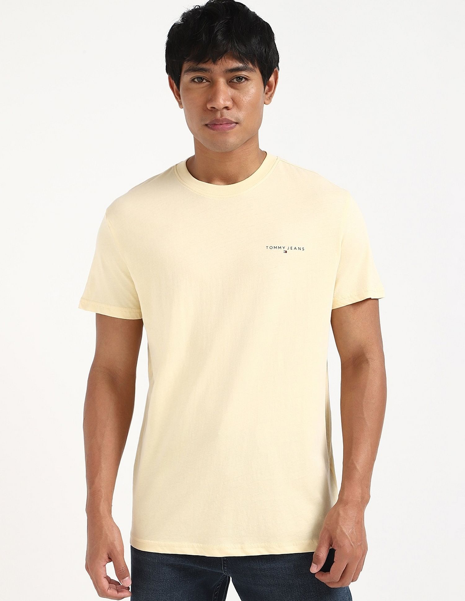 Tommy Hilfiger Solid Slim-Fit Cotton T-Shirt