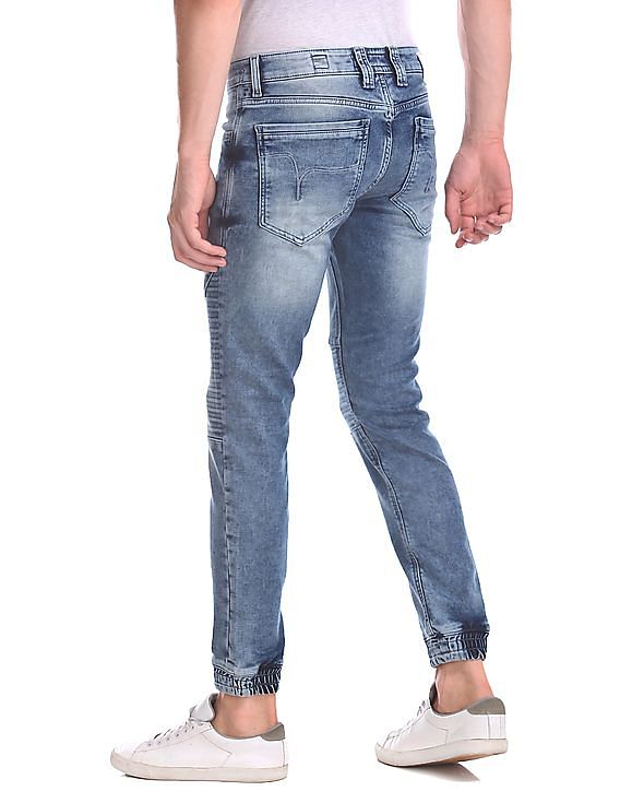 Flying Machine Acid Wash Jogger Jeans