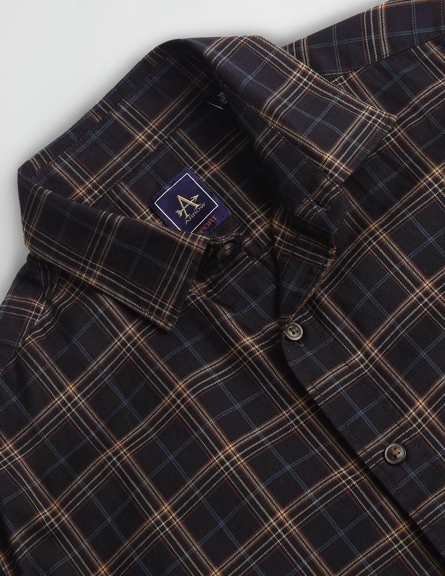 Arrow Sports Twill Tartan Check Shirt