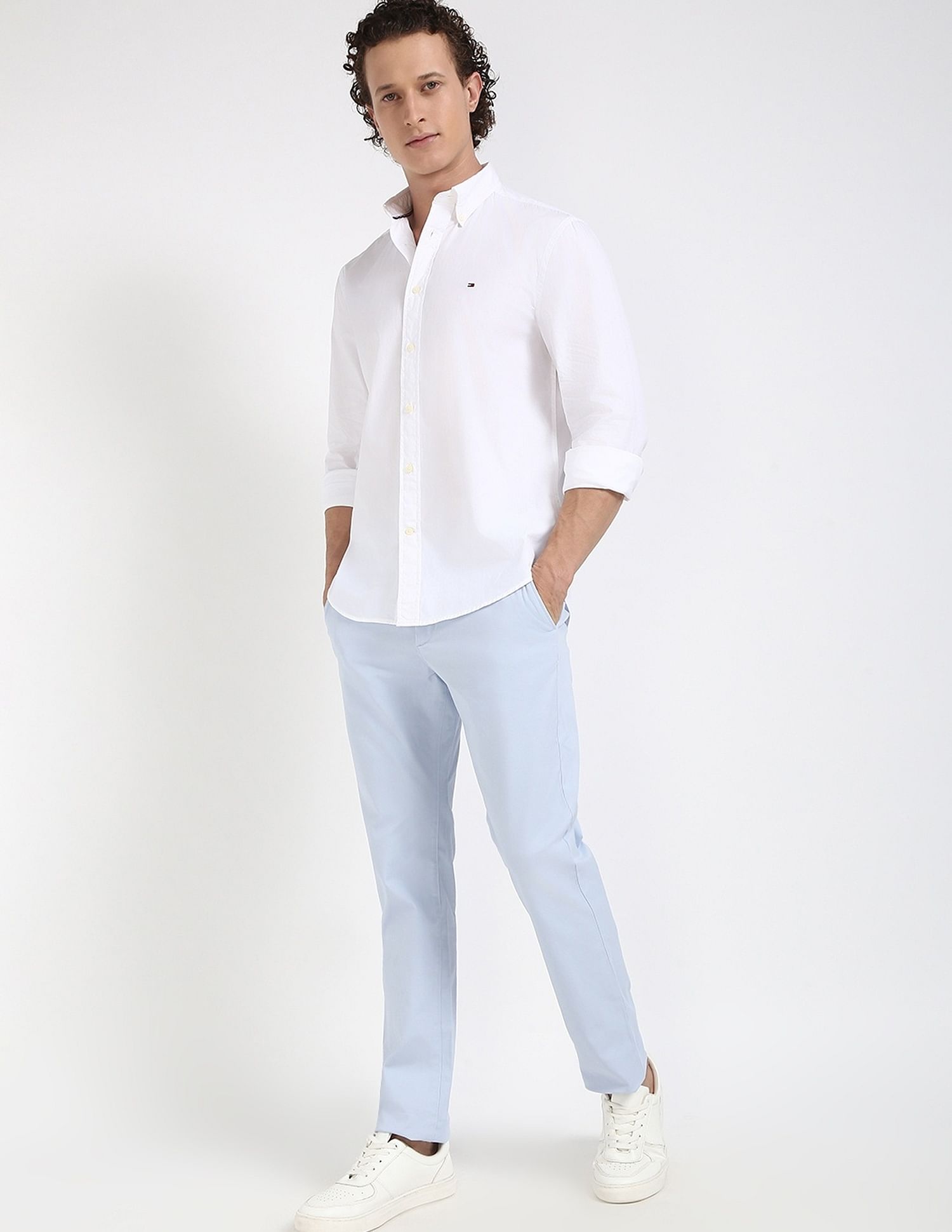 Tommy Hilfiger Solid Regular-Fit Poplin Woven Shirt