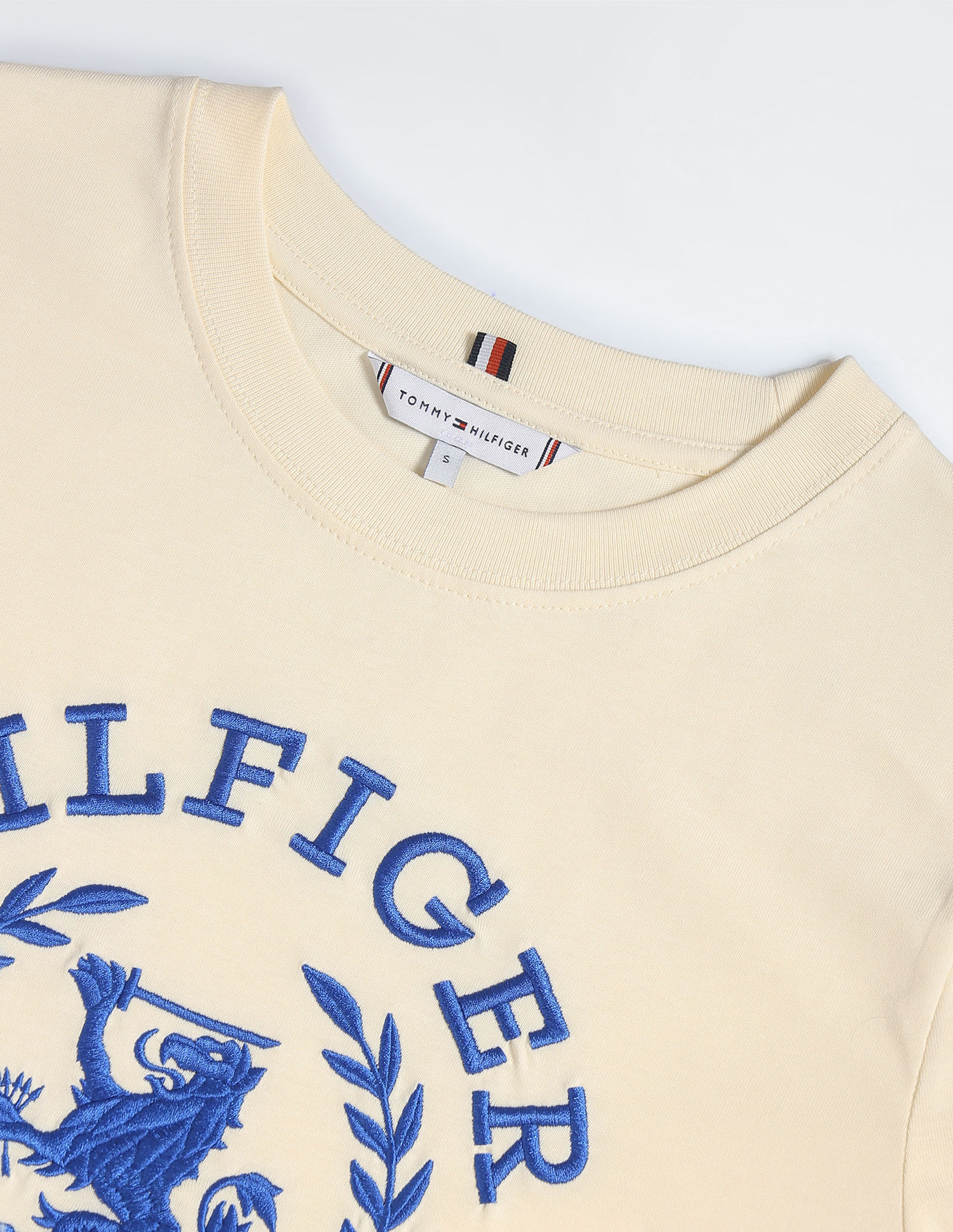 Tommy Hilfiger Transitional Cotton Crest Embroidered T-Shirt