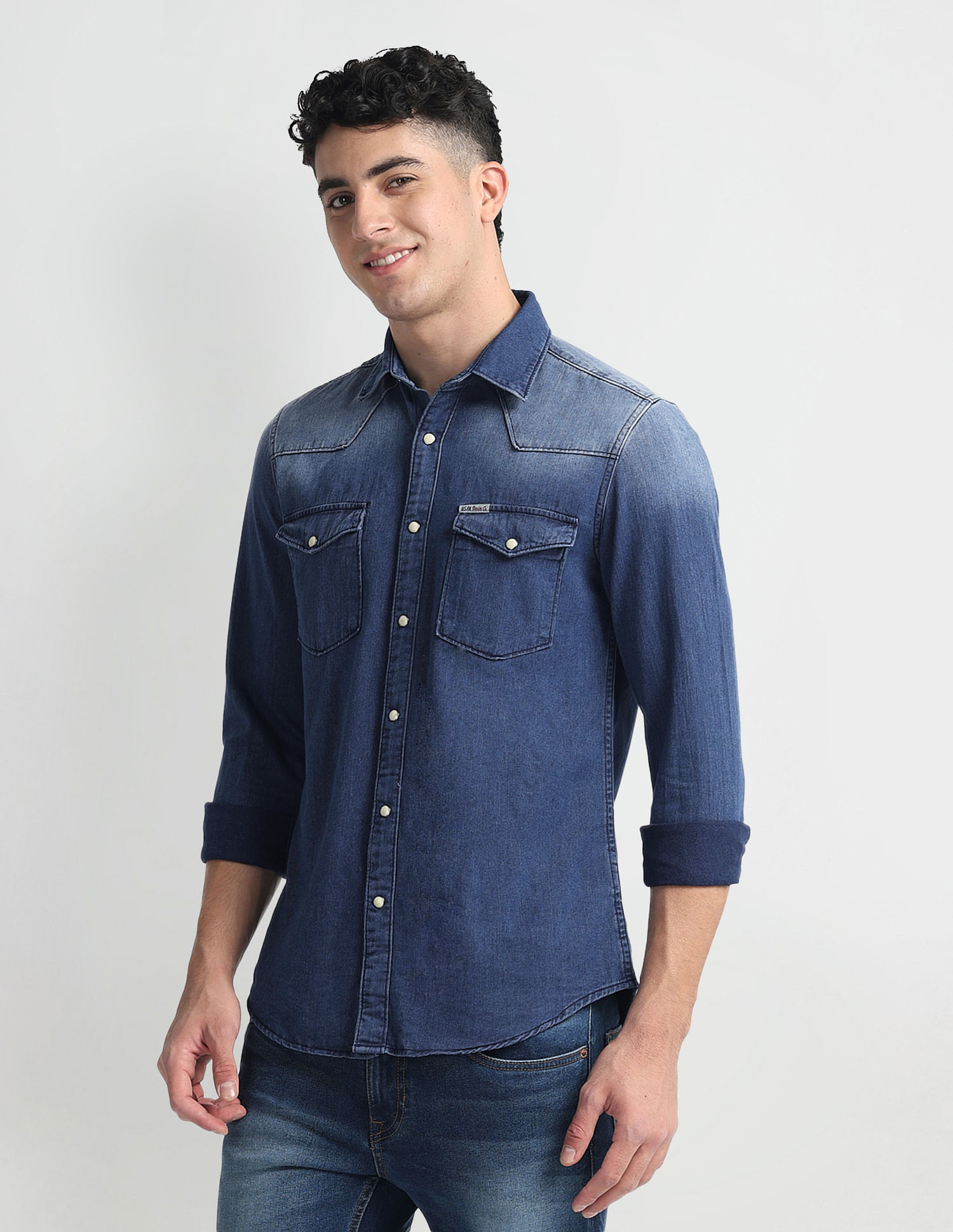 U.S. Polo Assn. Denim Co. Slim Fit Washed Shirt