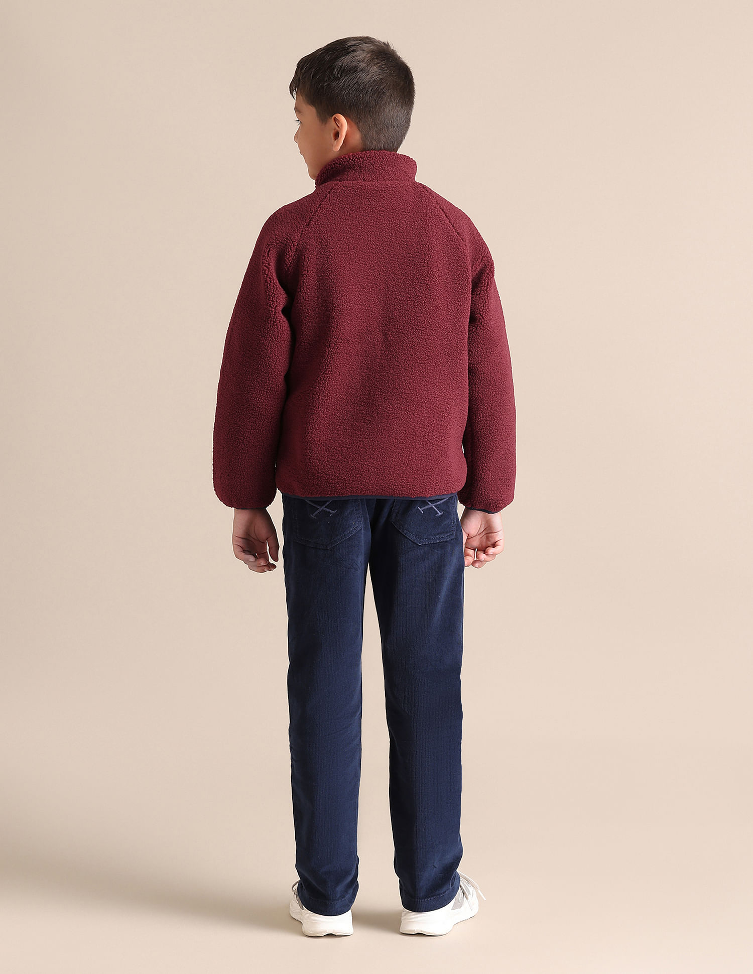 U.S. Polo Assn. Kids Boys Solid Stand Collar Jacket