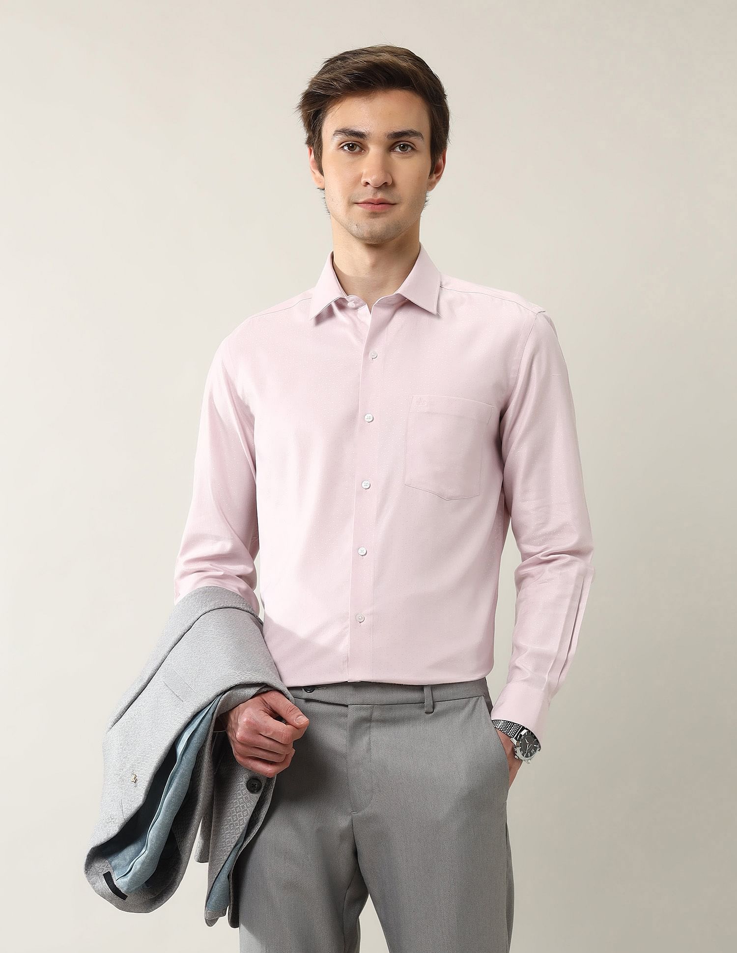 Arrow Textured Liberty Classic Fit  Ceremonial Shirt
