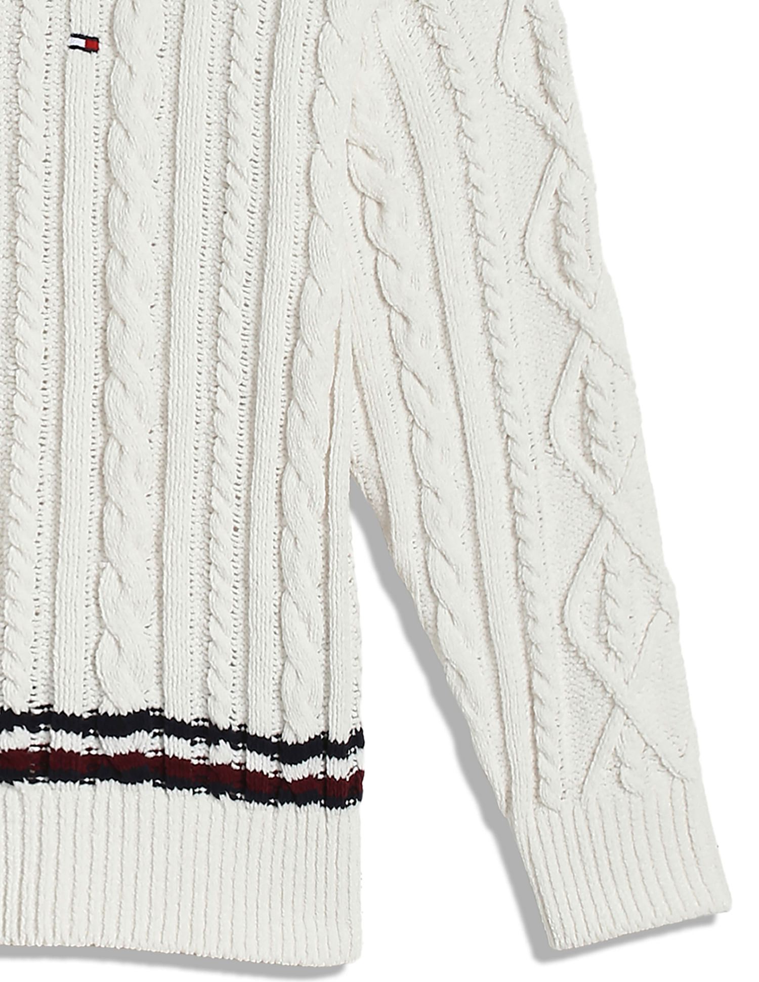 Tommy Hilfiger Kids Boys Cable Knit Regular Fit Sweatshirt