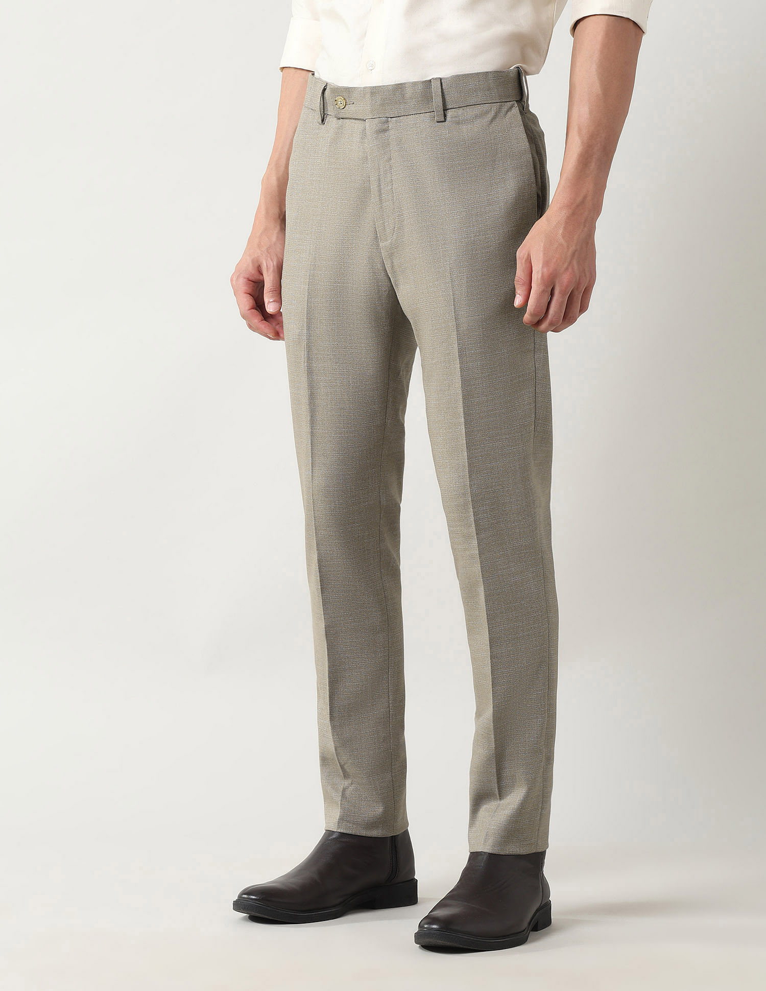 Arrow Mid Rise Slim Fit Trousers