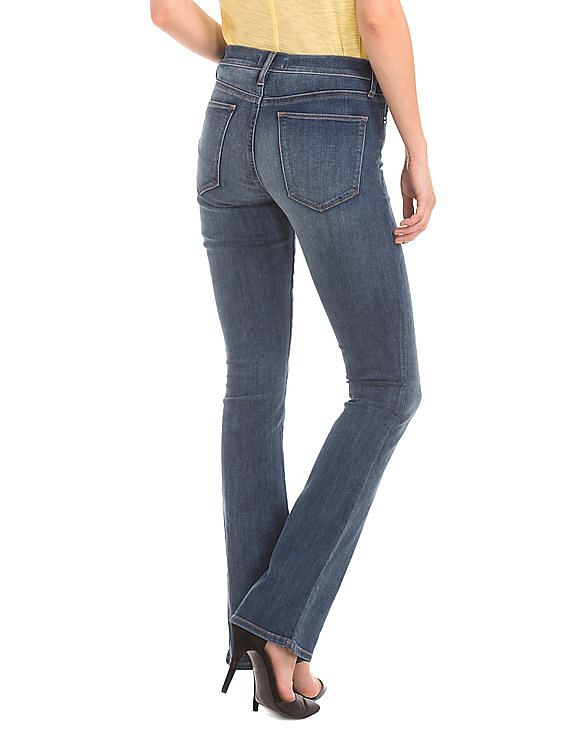 Buy GAP Women Women Blue Stretch 1969 Baby Boot Jeans NNNOW