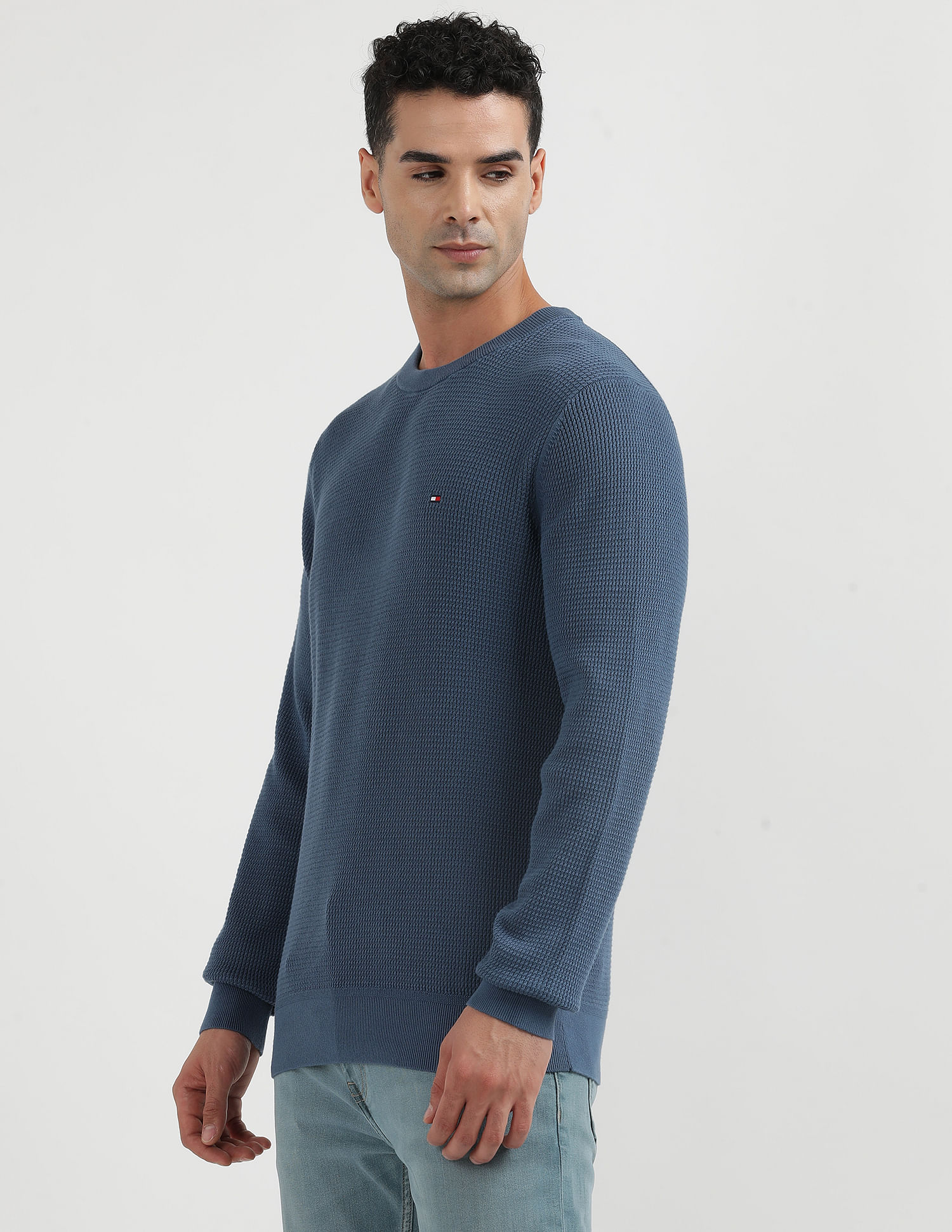 Tommy Hilfiger Refined Structure Organic Cotton Sweater